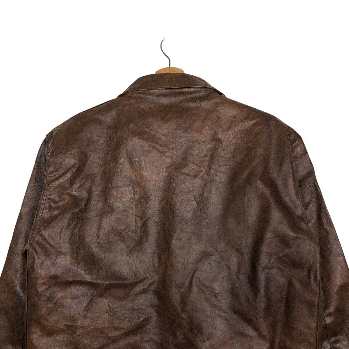 Vintage 🔥VINTAGE 70’s GENUINE LEATHER JACKET AVIATOR COLLECTION USA Size US M / EU 48-50 / 2 - 11 Thumbnail