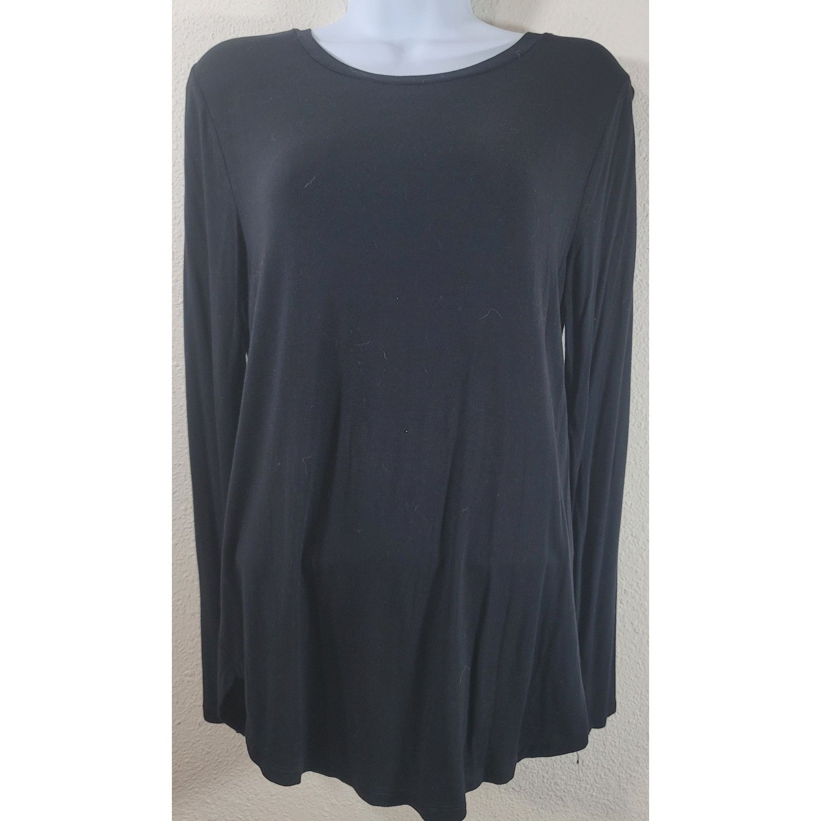 Old Navy Old Navy Black Long Sleeves Round Neck Top Large Size L / US 10 / IT 46 - 1 Thumbnail