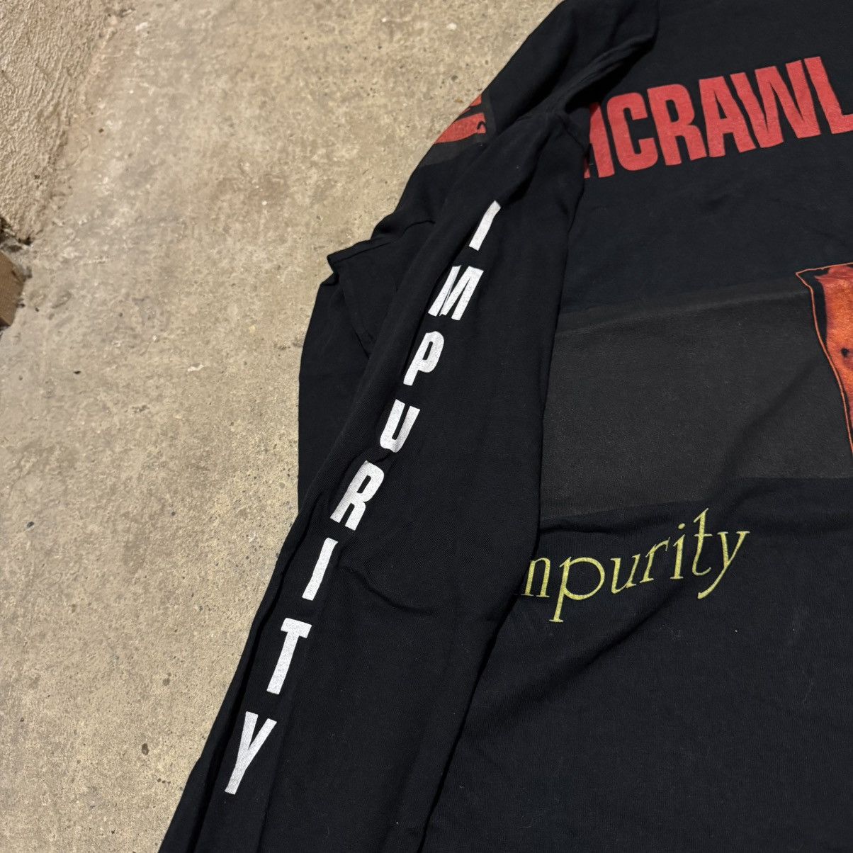 Band Tees × Vintage Vintage rare Fleshcrawl 1994 Impurity longsleeve Size US L / EU 52-54 / 3 - 5 Thumbnail