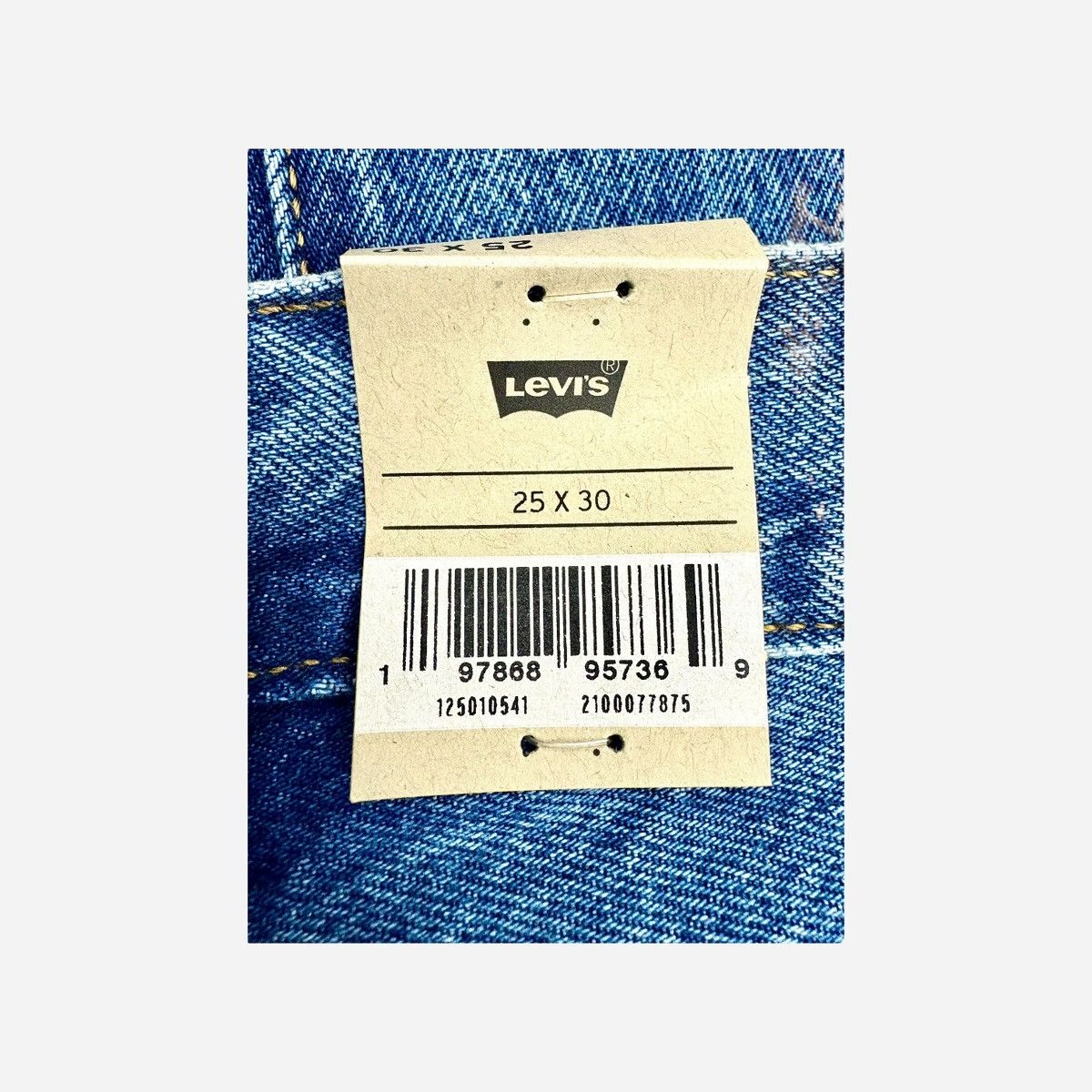 Levi's Levi’s Women’s 501 Patch Straight High Rise Blue Jeans 25-30 Size 25" / US 0 / IT 36 - 11 Thumbnail