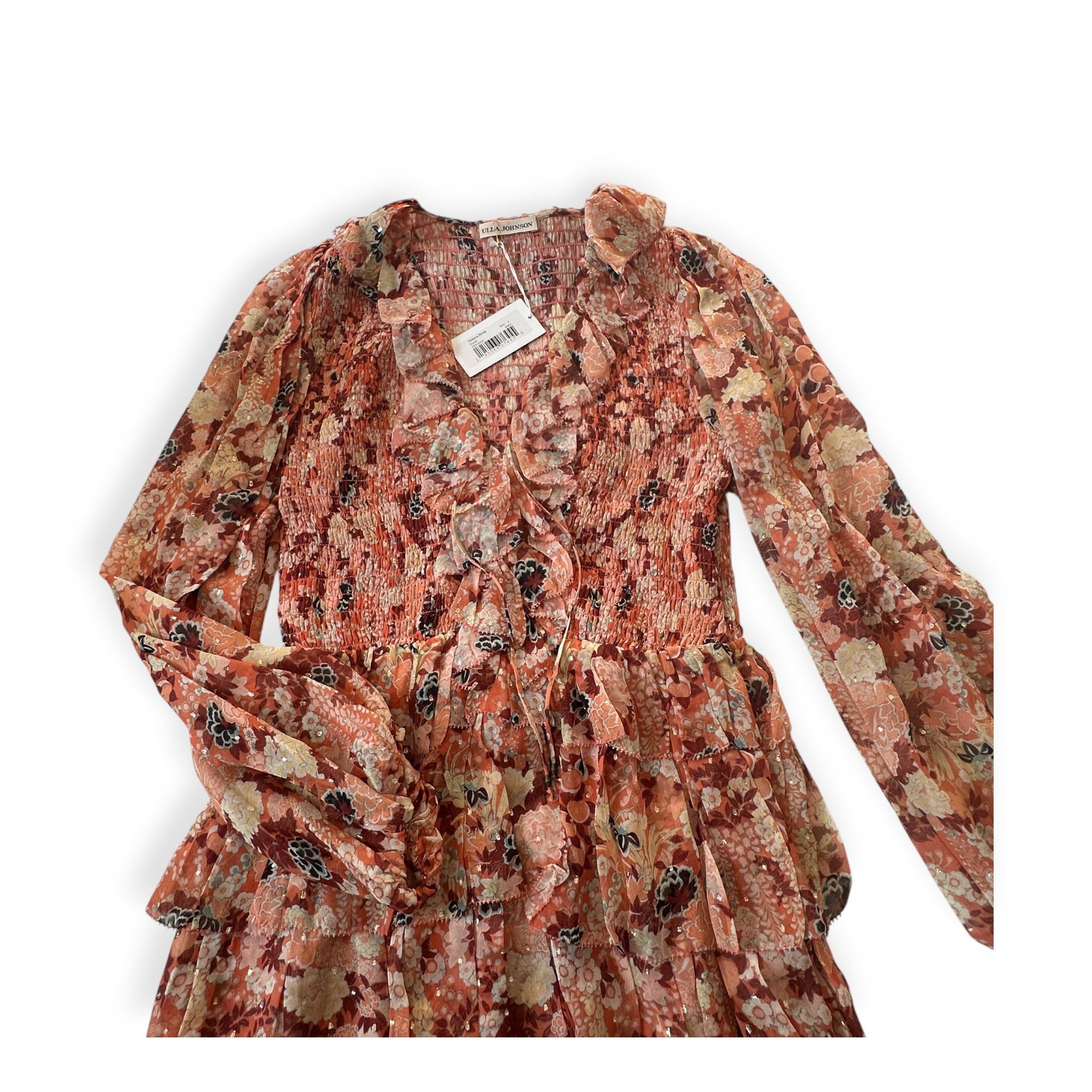 Ulla Johnson ULLA JOHNSON Silk Tamara Dress In Coral, Size 4, Nwt Size S / US 4 / IT 40 - 7 Thumbnail