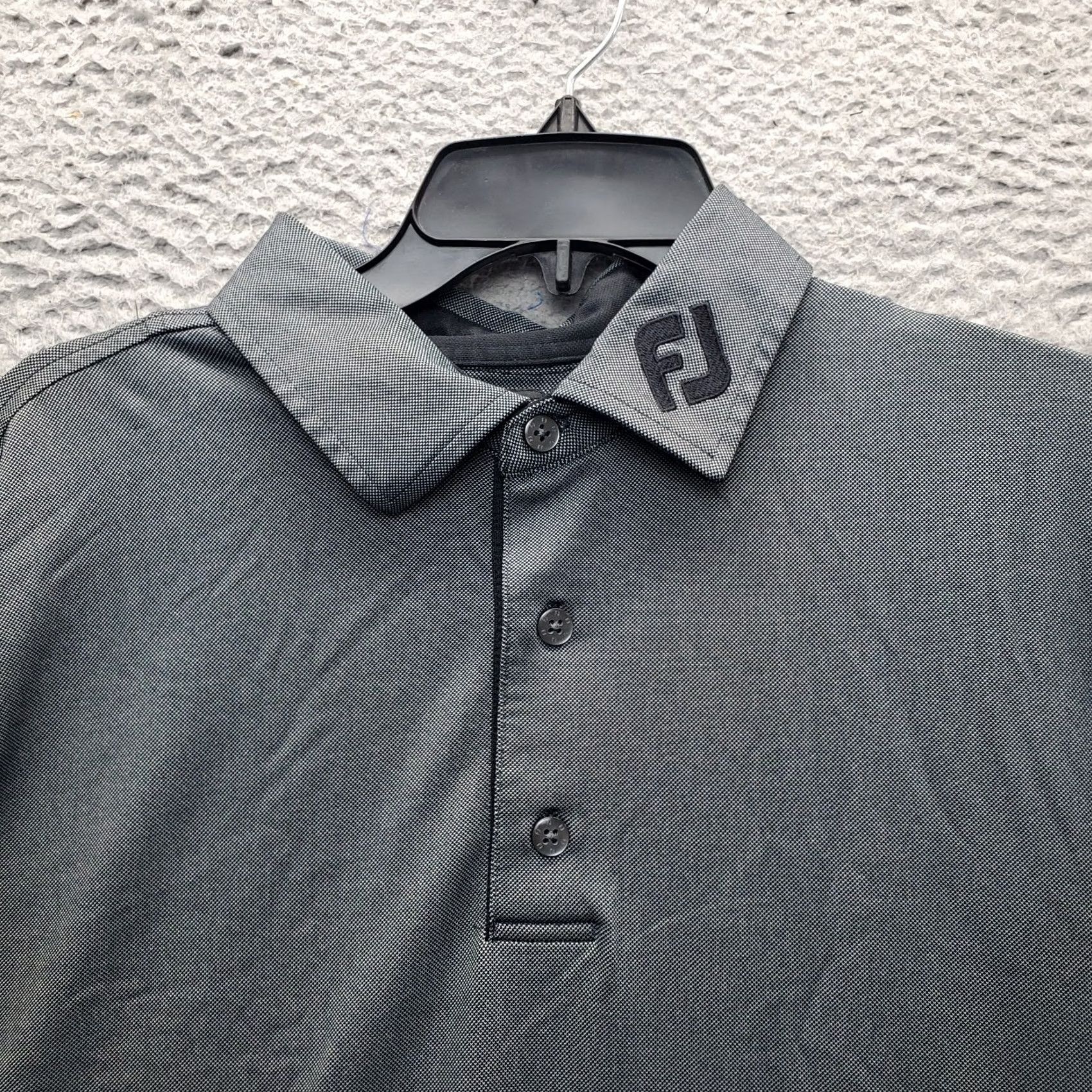 Footjoy FootJoy Polo Shirt Mens XL Gray Embroidered Logo Collared Popover Slit Short Sleeve Sports Golf Shirt Size US XL / EU 56 / 4 - 7 Thumbnail