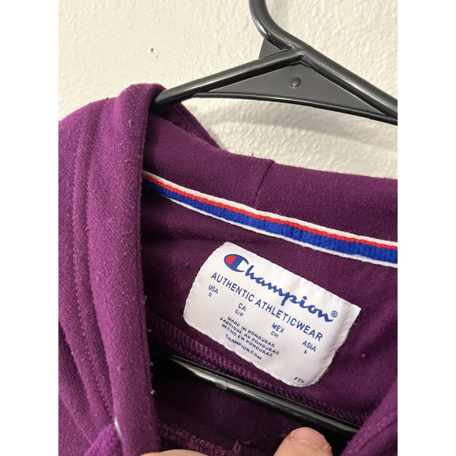 Champion Champion Hoodie Women Small S Purple High Neck Sweatshirt Gym Workout Run Size S / US 4 / IT 40 - 4 Thumbnail