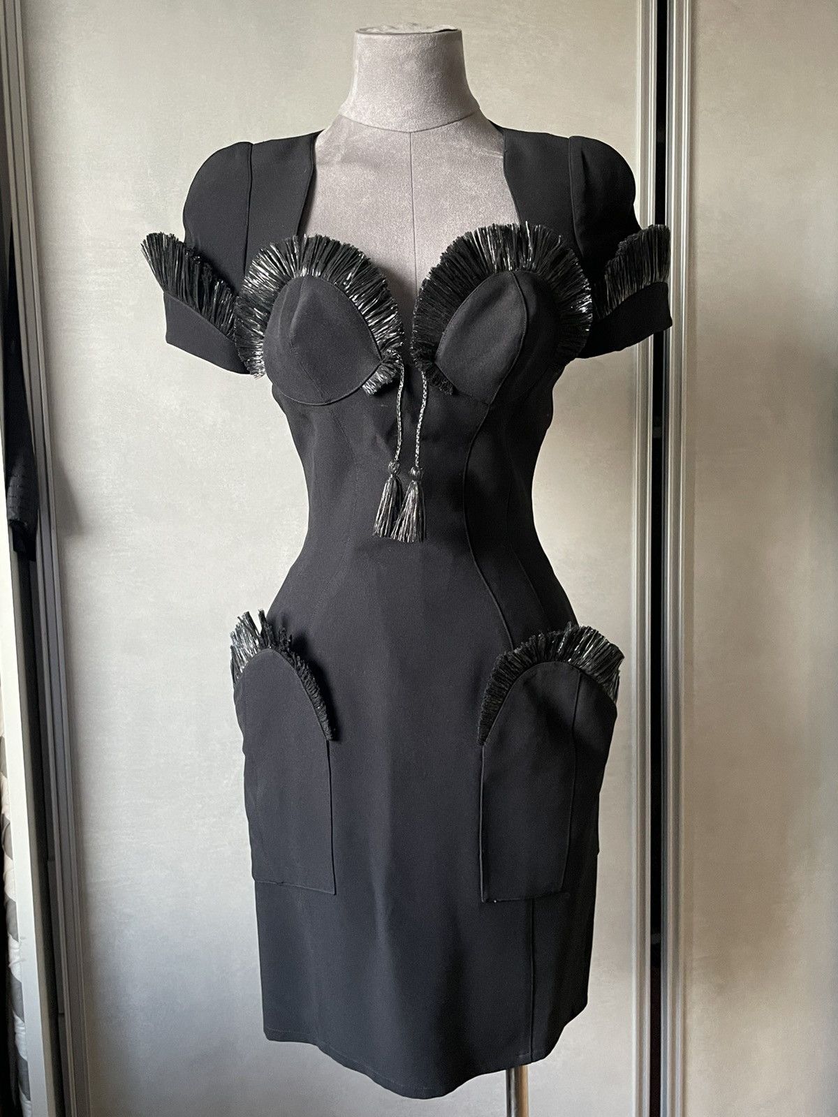 Thierry Mugler THIERRY MUGLER Iconic 1995 fashion dress Size S / US 4 / IT 40 - 1 Thumbnail