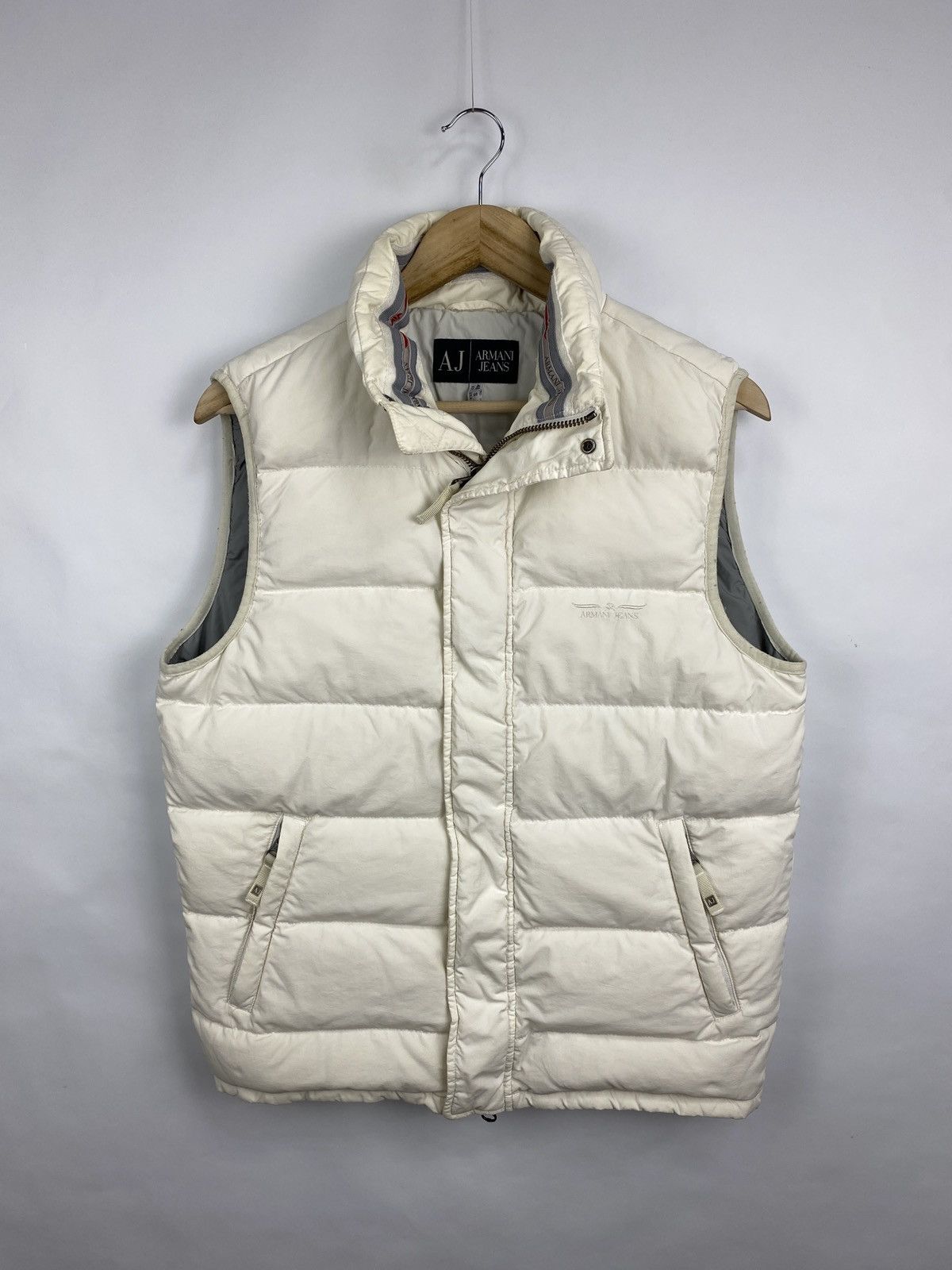 Armani 🇺🇸 Vintage 90s Armani Jeans Rare Puffer Vest Retro Hype Size US M / EU 48-50 / 2 - 3 Thumbnail