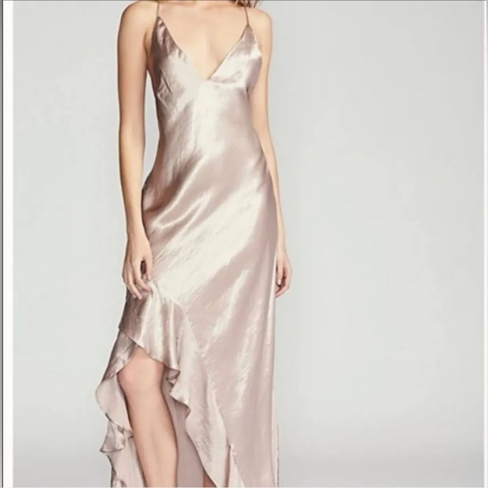 Free People Backstage x Free People Zoe Satin Slip Dress Blush Pink S Size S / US 4 / IT 40 - 1 Thumbnail