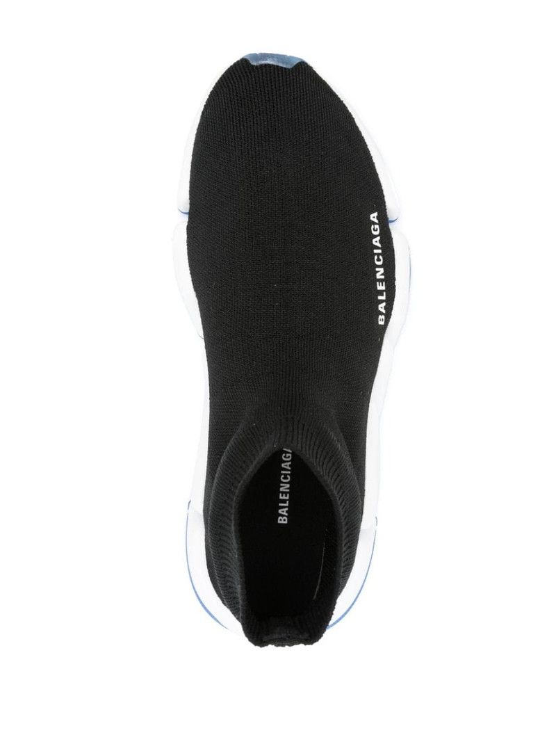 Balenciaga o1tr1nto1125 Speed 2.0 Hi-Top Sneakers in Black Size US 7 / IT 37 - 4 Thumbnail