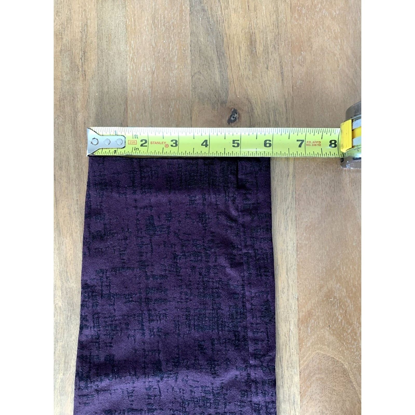 Lord & Taylor LORD & TAYLOR Ankle Pants Womens Size 2 Purple Slim Trousers Geometric Pattern 27x26 Moderate Rise Flat Front Size 27" / US 4 / IT 40 - 6 Thumbnail