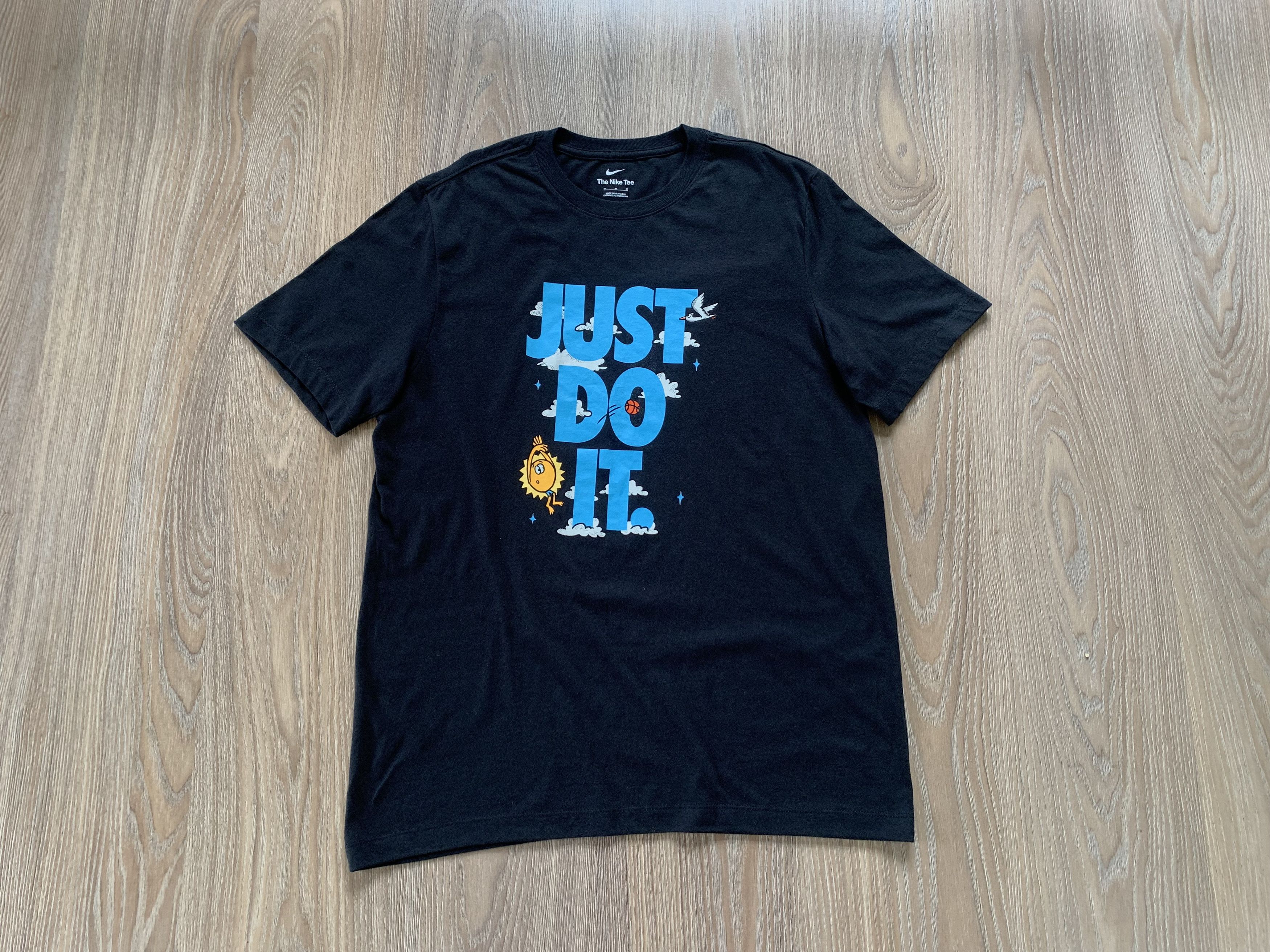 Nike The Nike Tee Black Cotton Printed T Shirt Size US M / EU 48-50 / 2 - 8 Thumbnail