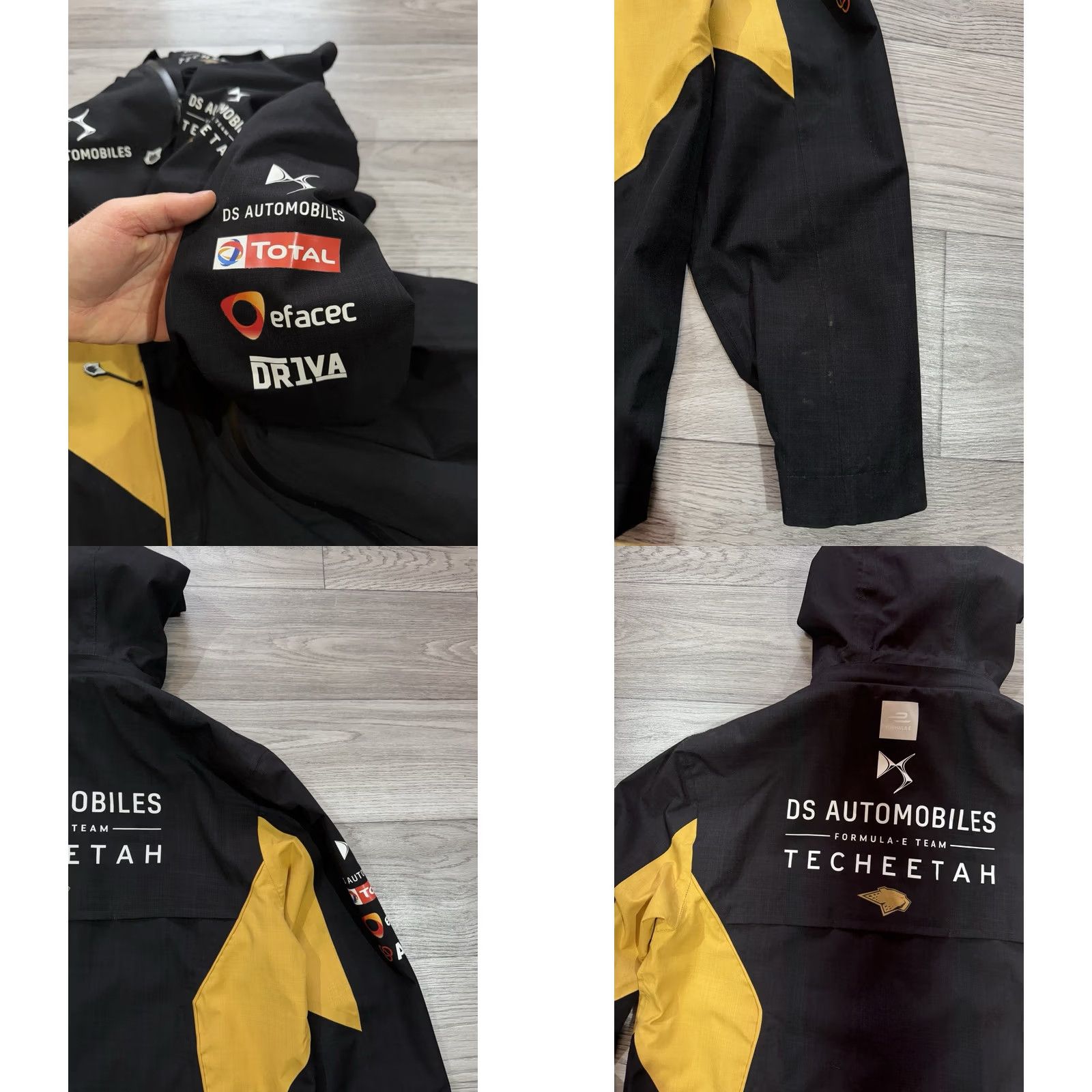 Vintage DS AUTOMOBILES TECHEETAH FORMUMA E RACING Jacket M Windbreaker Black Men's Full Zip Size US M / EU 48-50 / 2 - 10 Thumbnail