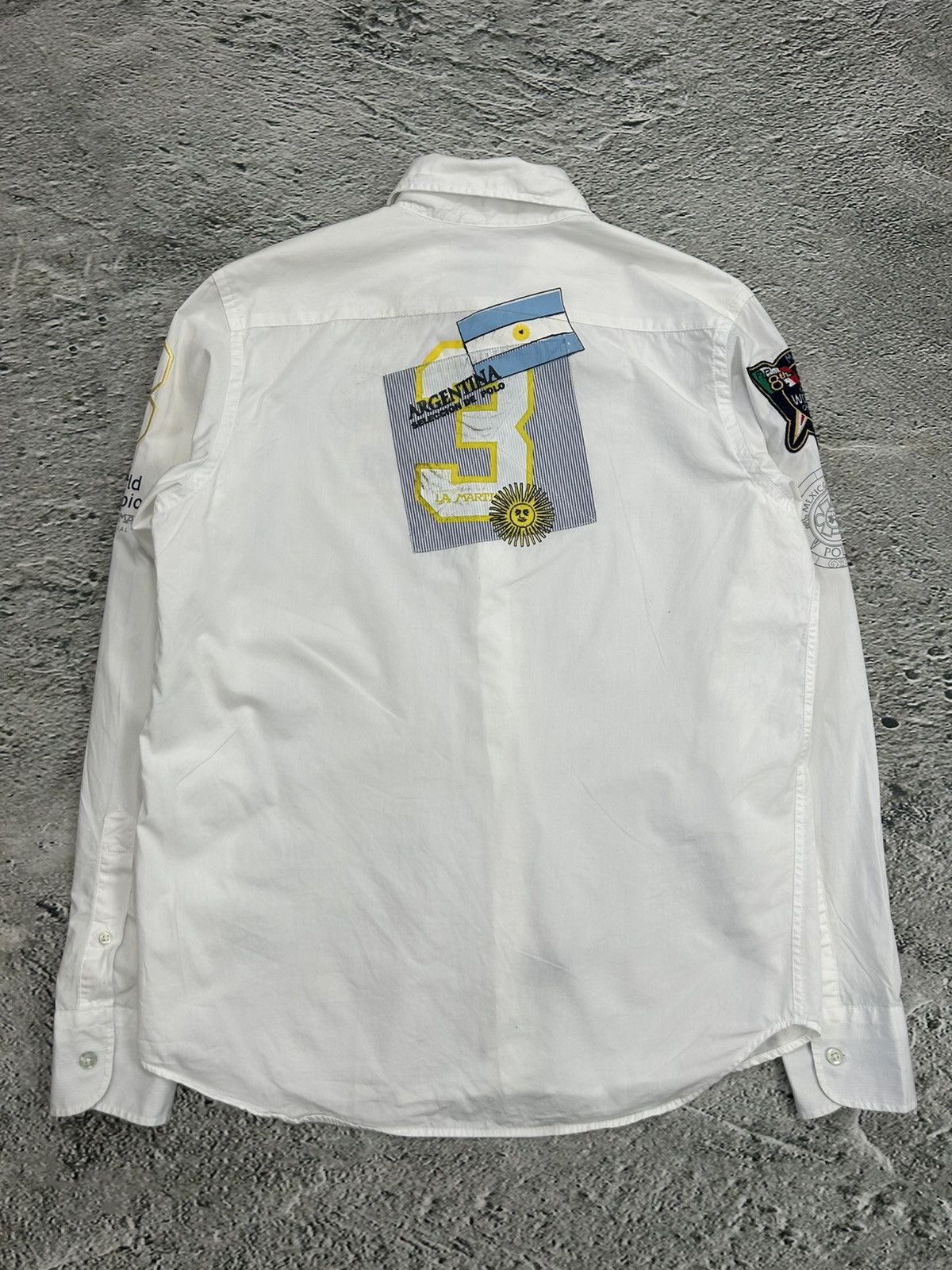La Martina × Vintage La Martina shirt longsleeve white Chief Keef Polo Argentina Size US M / EU 48-50 / 2 - 6 Thumbnail