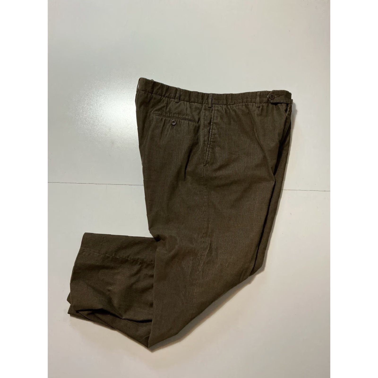 Ermenegildo Zegna Ermenegildo Zegna Brown Corduroy Classic Flat Front Mens Trouser Pants Sz. 40 Size US 40 / EU 56 - 2 Thumbnail