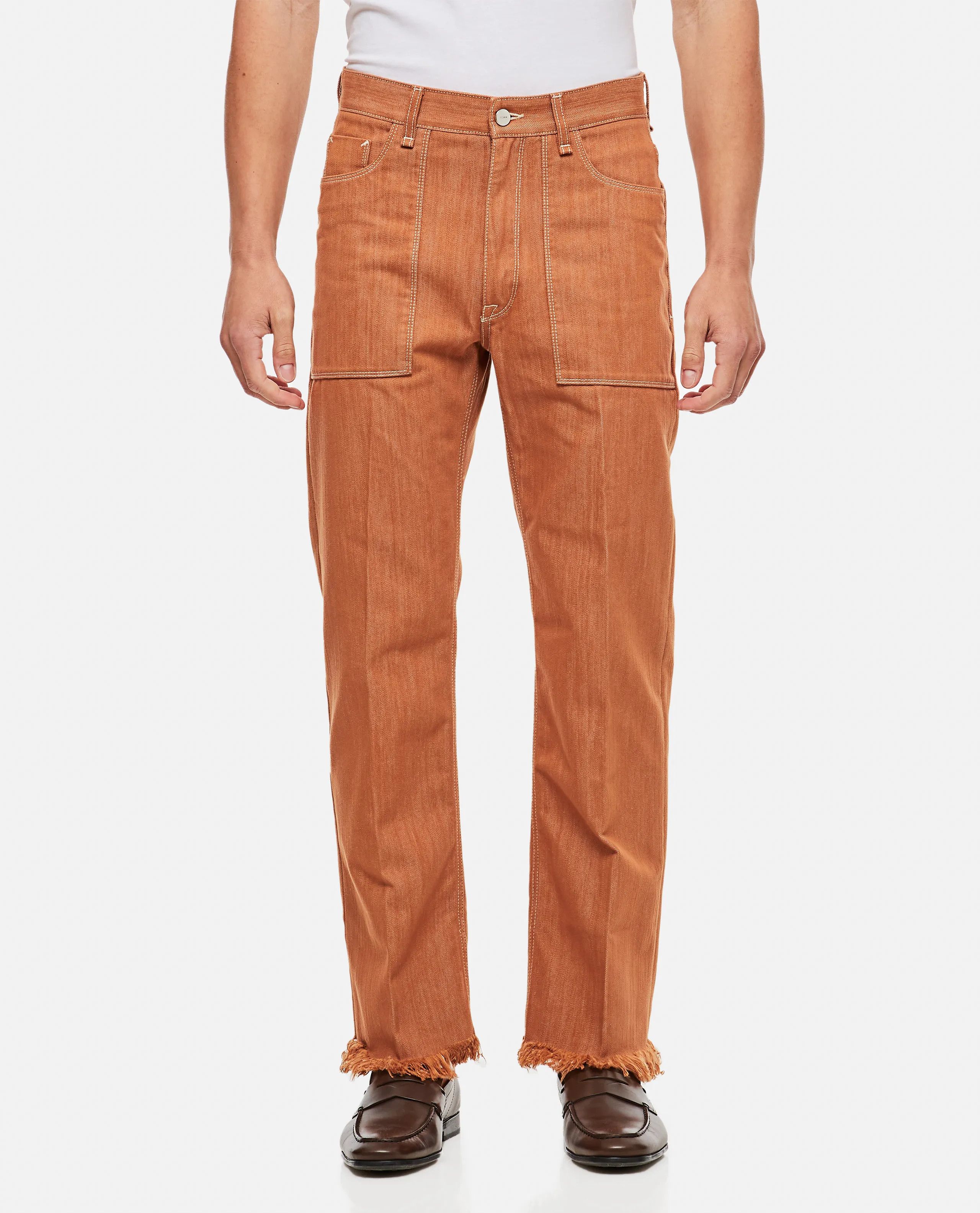 o1loc1c1024 Denim Jeans in Orange