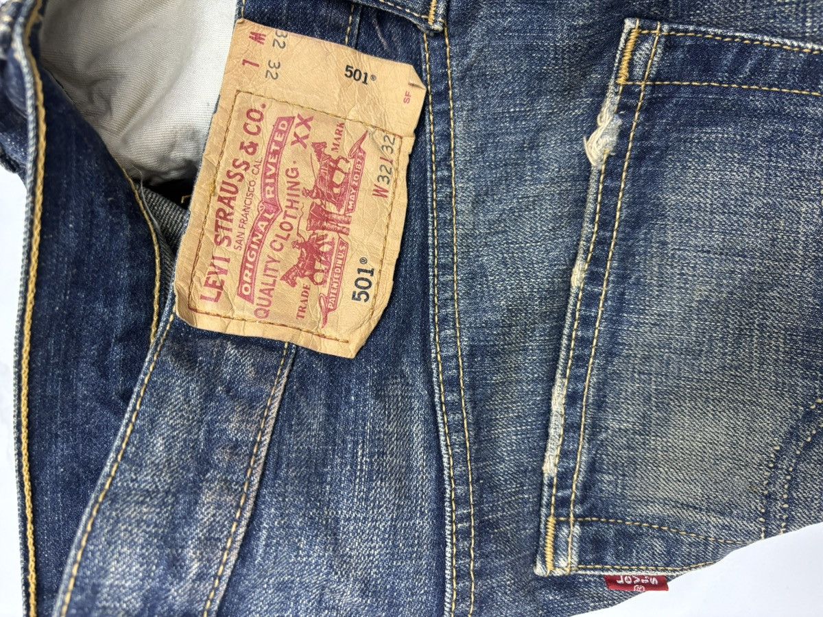 Kapital Levis 501 Mud Wash Japan Distressed Denim Jeans Size US 32 / EU 48 - 10 Thumbnail