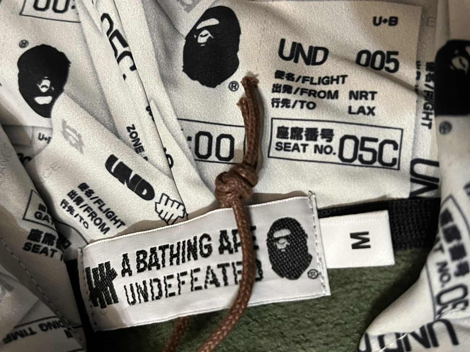 Bape × Undefeated *Rare* Bape X Undefeated Zip Up Army Green Tally Camo Size US M / EU 48-50 / 2 - 10 Thumbnail