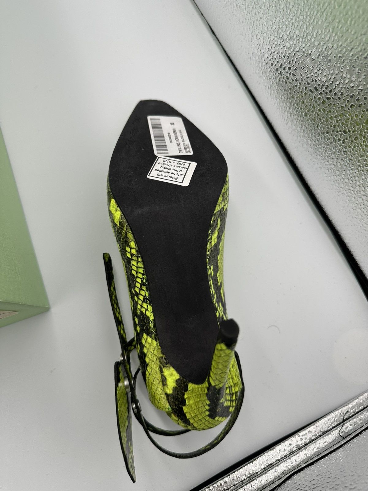 Off-White Off White Snakeskin Heel Size US 6 / IT 36 - 9 Thumbnail