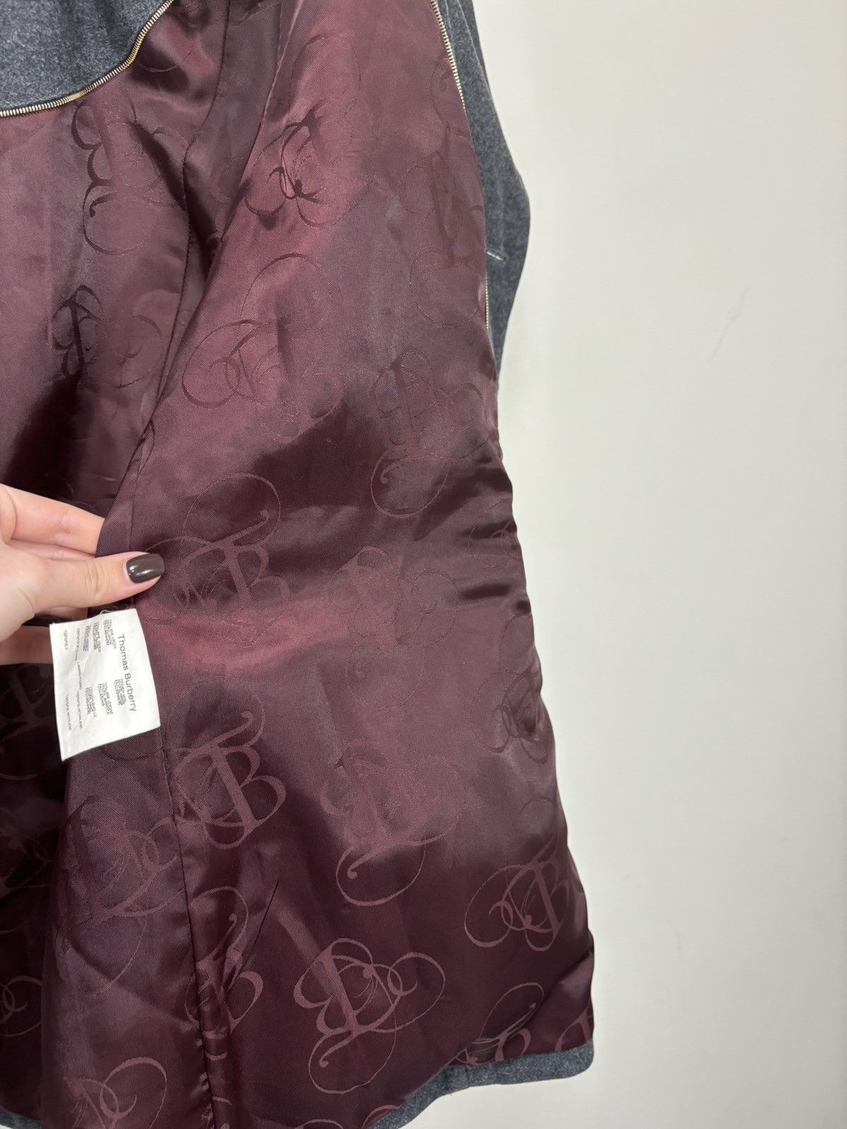 Burberry Thomas Burberry Women’s Double Breasted Wool Cashmere Coat Size M / US 6-8 / IT 42-44 - 16 Thumbnail