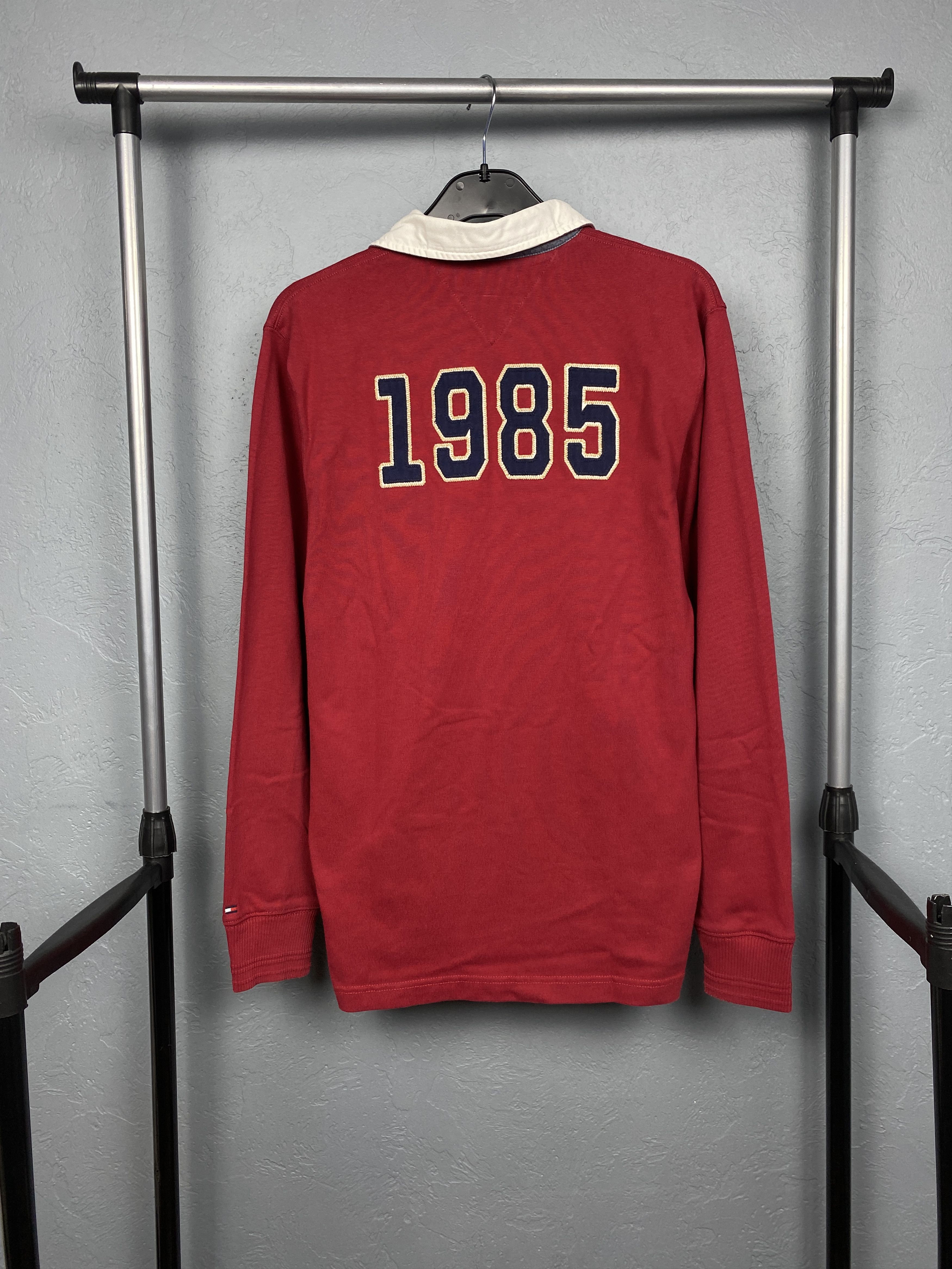 Tommy Hilfiger × Vintage Tommy Hilfiger Vintage Rugby Polo Shirt Y2K Size US S / EU 44-46 / 1 - 9 Thumbnail