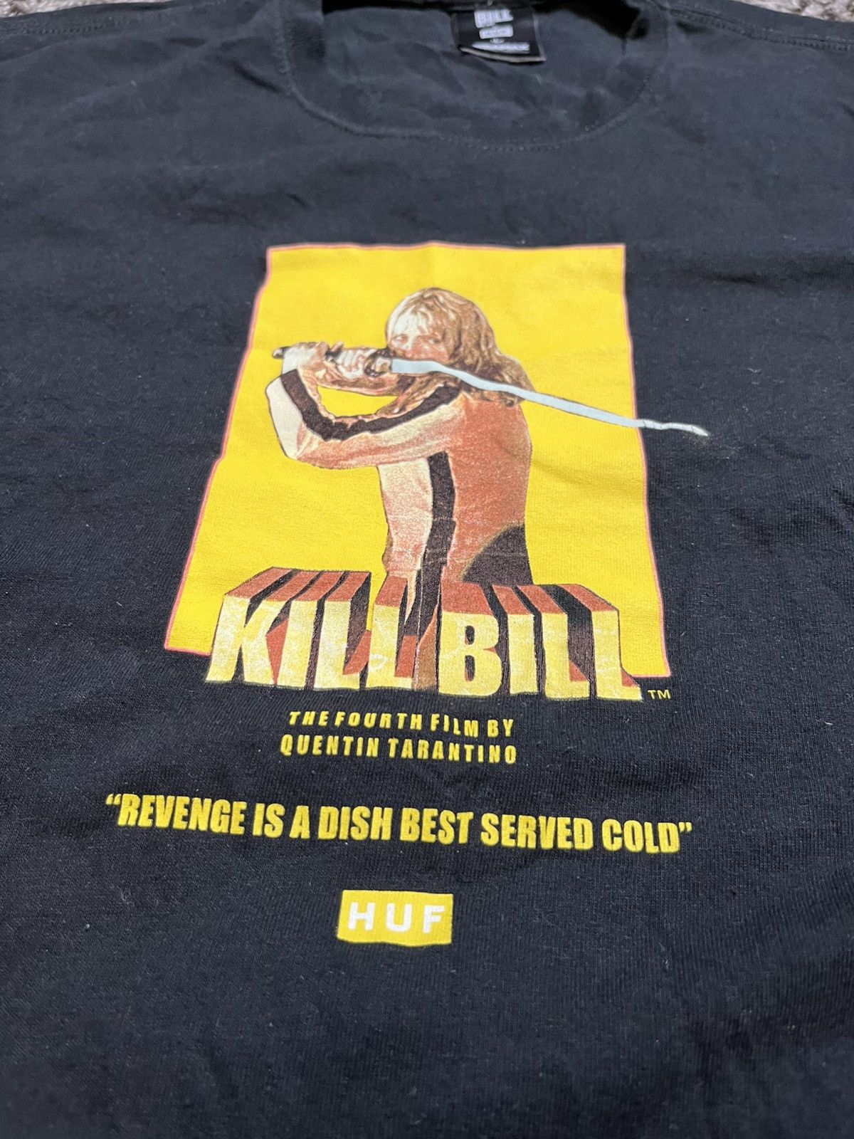 Huf HUF X KILL BILL PROMO COTTON FILM PRINTED BLACK T-SHIRT Size US L / EU 52-54 / 3 - 2 Thumbnail