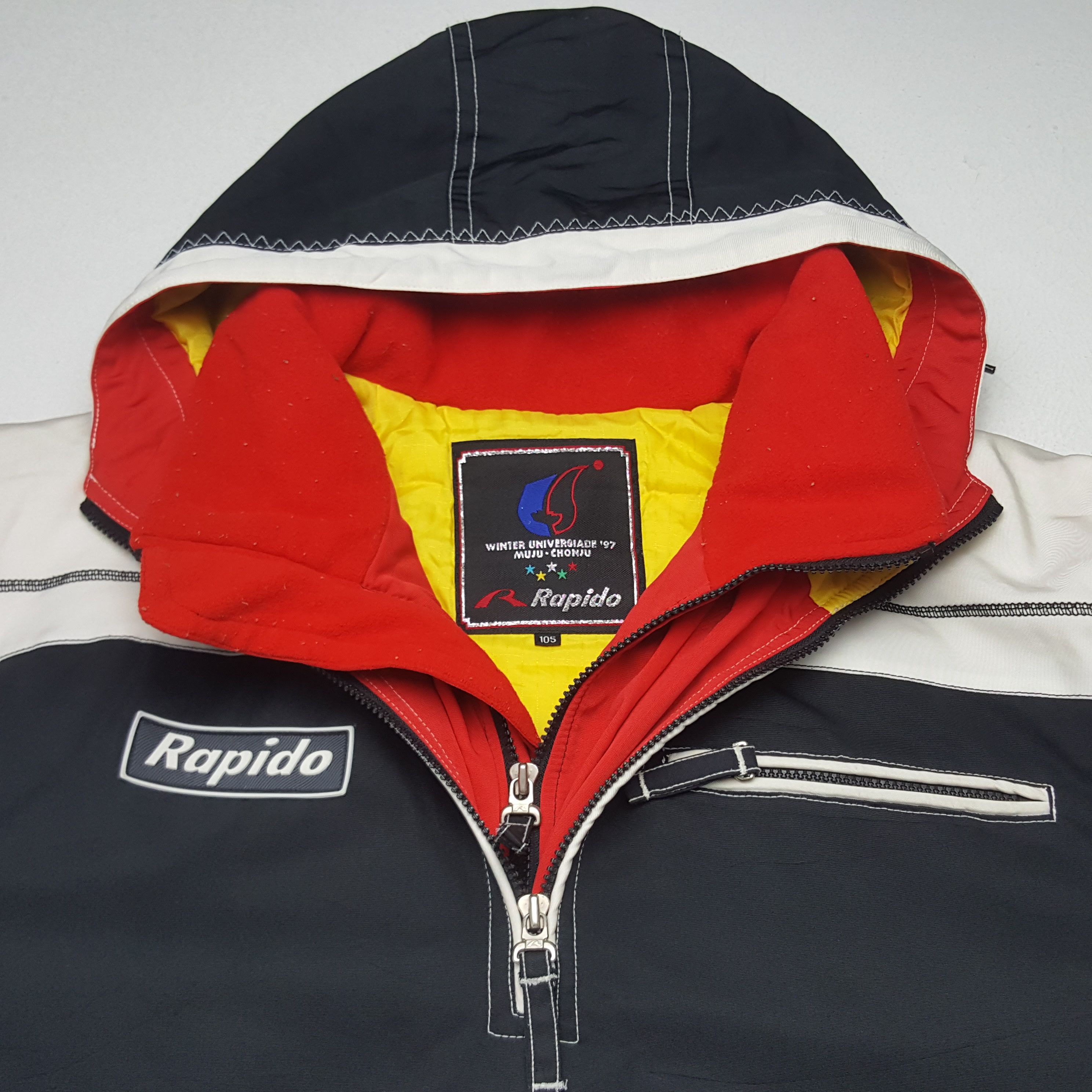 Vintage Vintage Rapido Winter Universiade Jacket Hoodie Size US L / EU 52-54 / 3 - 5 Thumbnail