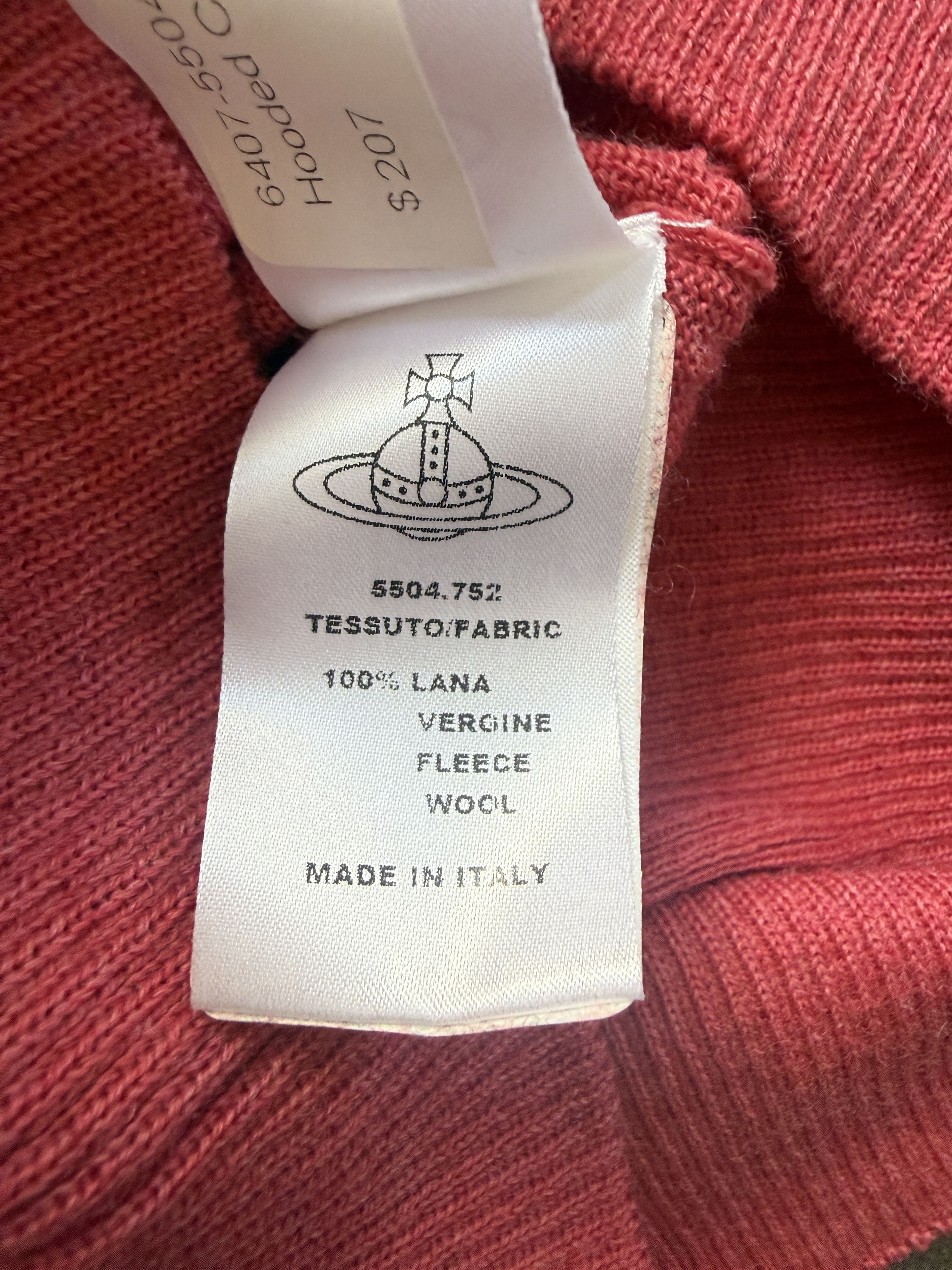 Vivienne Westwood New Anglomania Lana Wool 2017 Buttoned Hoodie Size S / US 4 / IT 40 - 7 Thumbnail