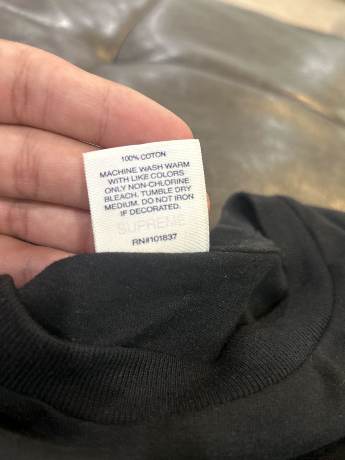 Supreme Supreme Eternal Tee ‘Black’ Size US XL / EU 56 / 4 - 4 Thumbnail