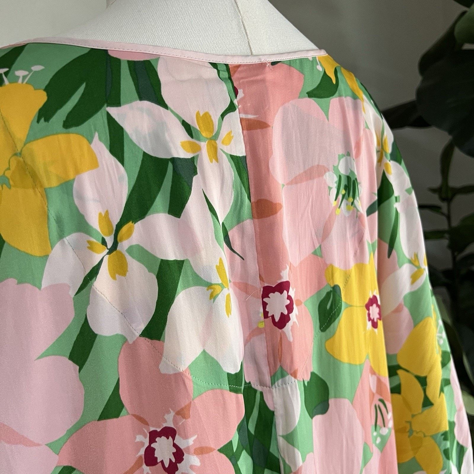 Kate Spade KATE SPADE Caftan Dress L/XL Painterly Petals Floral Muumuu Size XL / US 12-14 / IT 48-50 - 6 Thumbnail