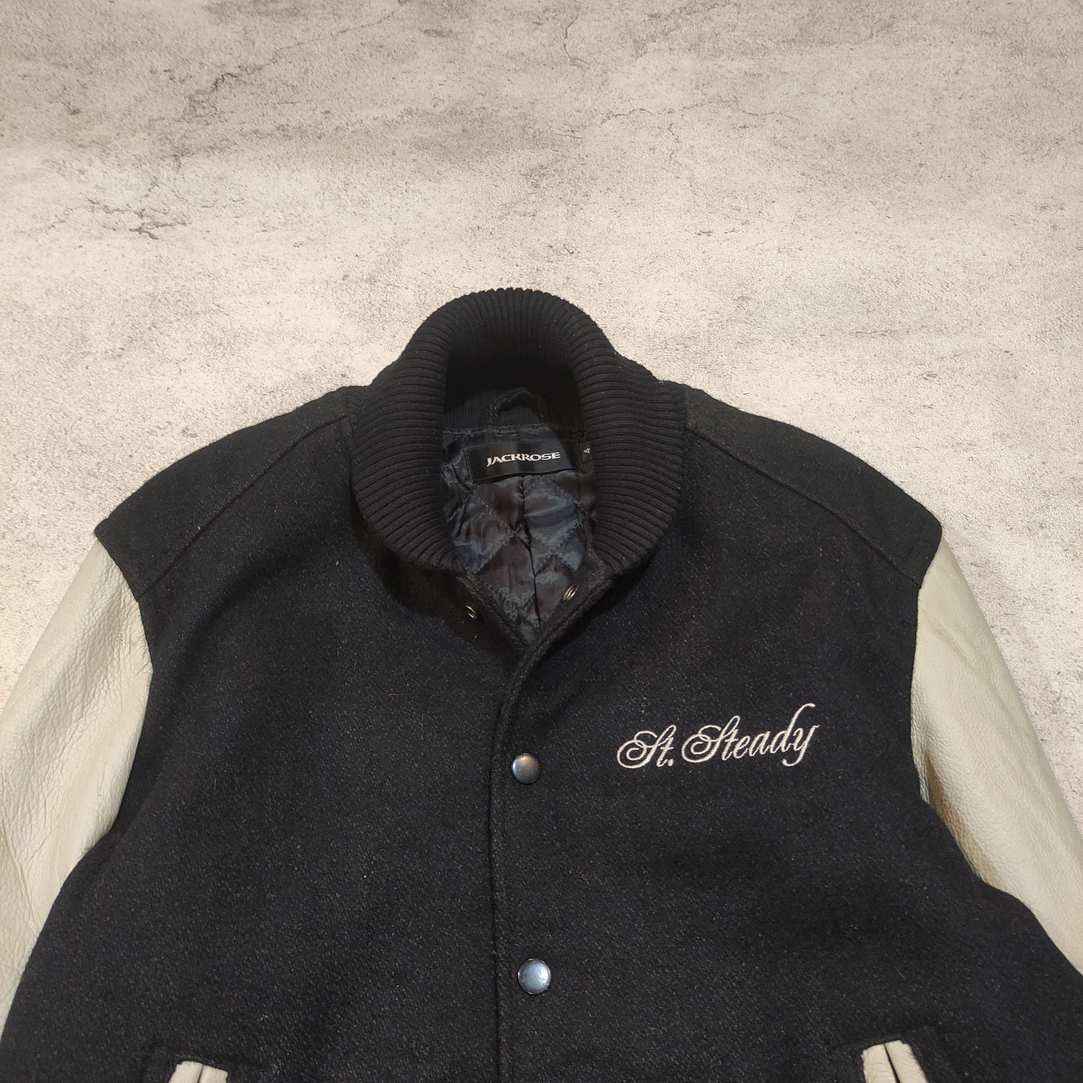 JACKROSE Rare!! JACKROSE VARSITY LEATHER JACKET ARCHIVE 2000s Size US M / EU 48-50 / 2 - 7 Thumbnail
