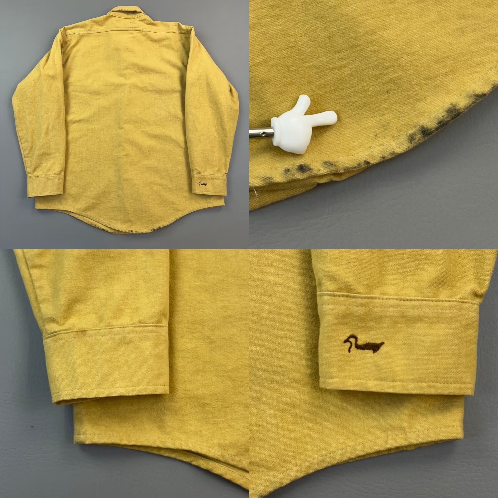 Logo 7 VINTAGE Duxbak Shirt Mens Large Chamois Heavyweight Button Up Buck Logo USA 80s Size US L / EU 52-54 / 3 - 8 Thumbnail