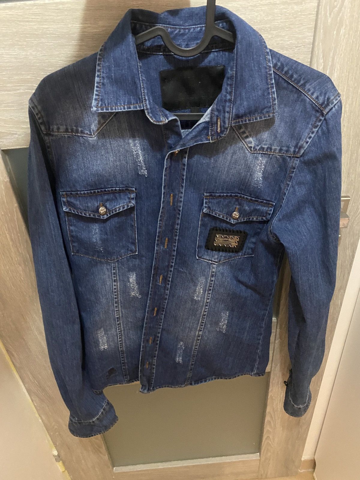 Luxury drip philipp plein skull cekins shirt button up