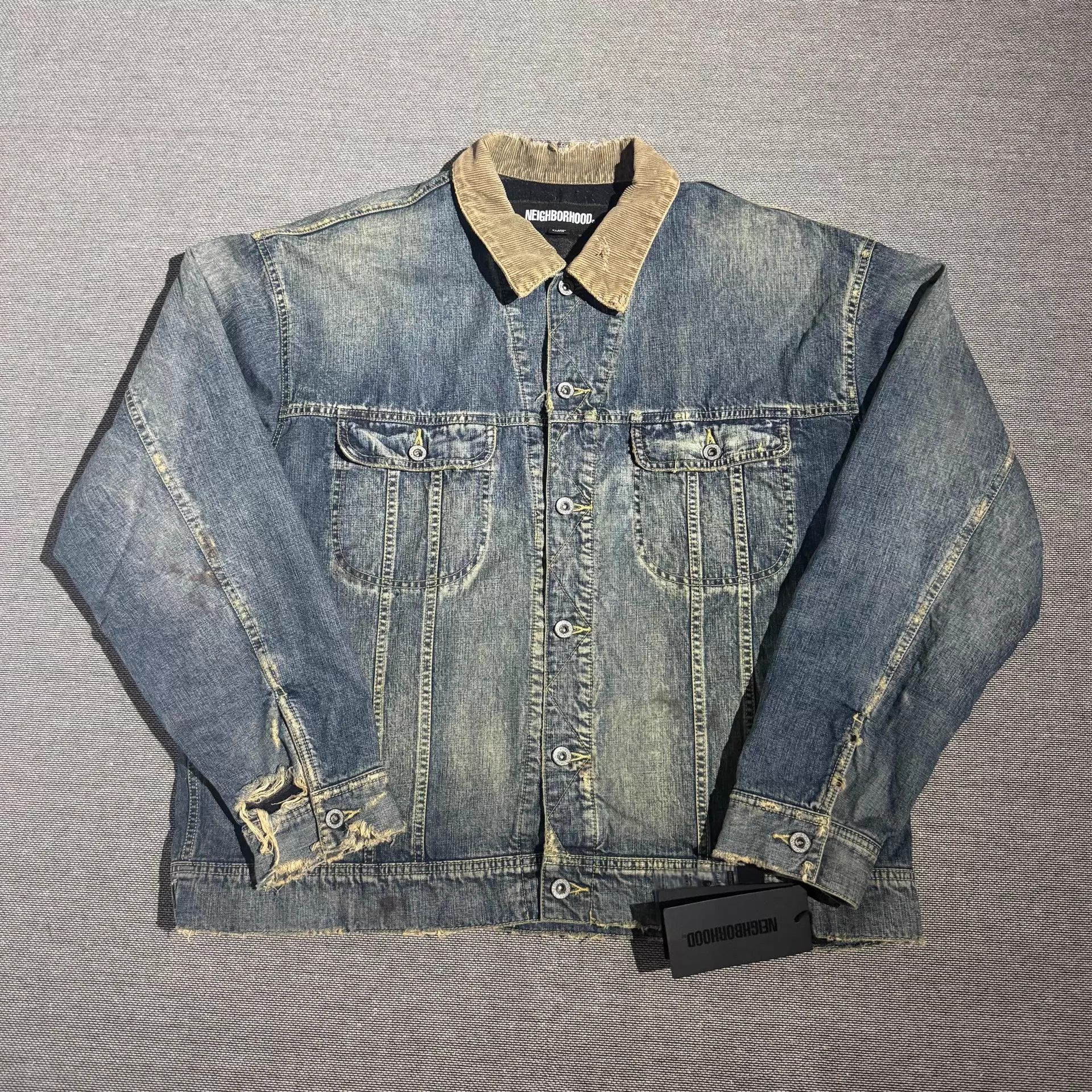Neighborhood Neighborhood 23aw Savage Storm Rider Denim Jacket Blue XL Size US XL / EU 56 / 4 - 1 Thumbnail