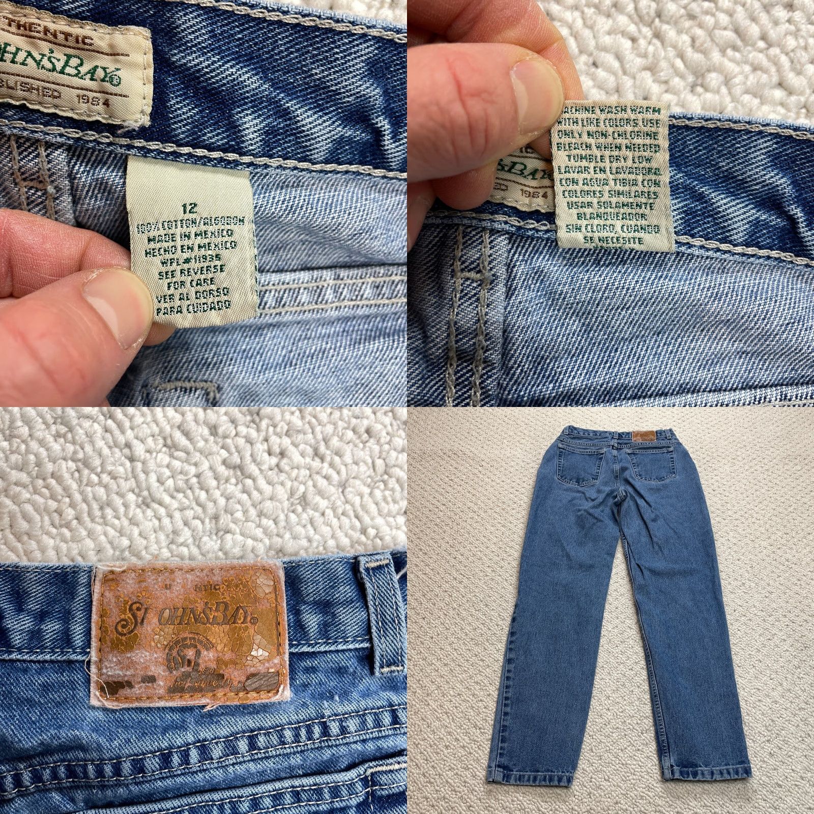 Vintage St John's Bay Jeans Mom Jeans Womens 12 Blue Denim Straight 28x29 High Rise Pant Size 34" / US 12 / IT 48 - 8 Thumbnail
