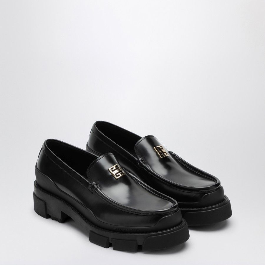 Givenchy o1d2blof0824 Leather Loafer Logo in Black Size US 8 / IT 38 - 1 Thumbnail