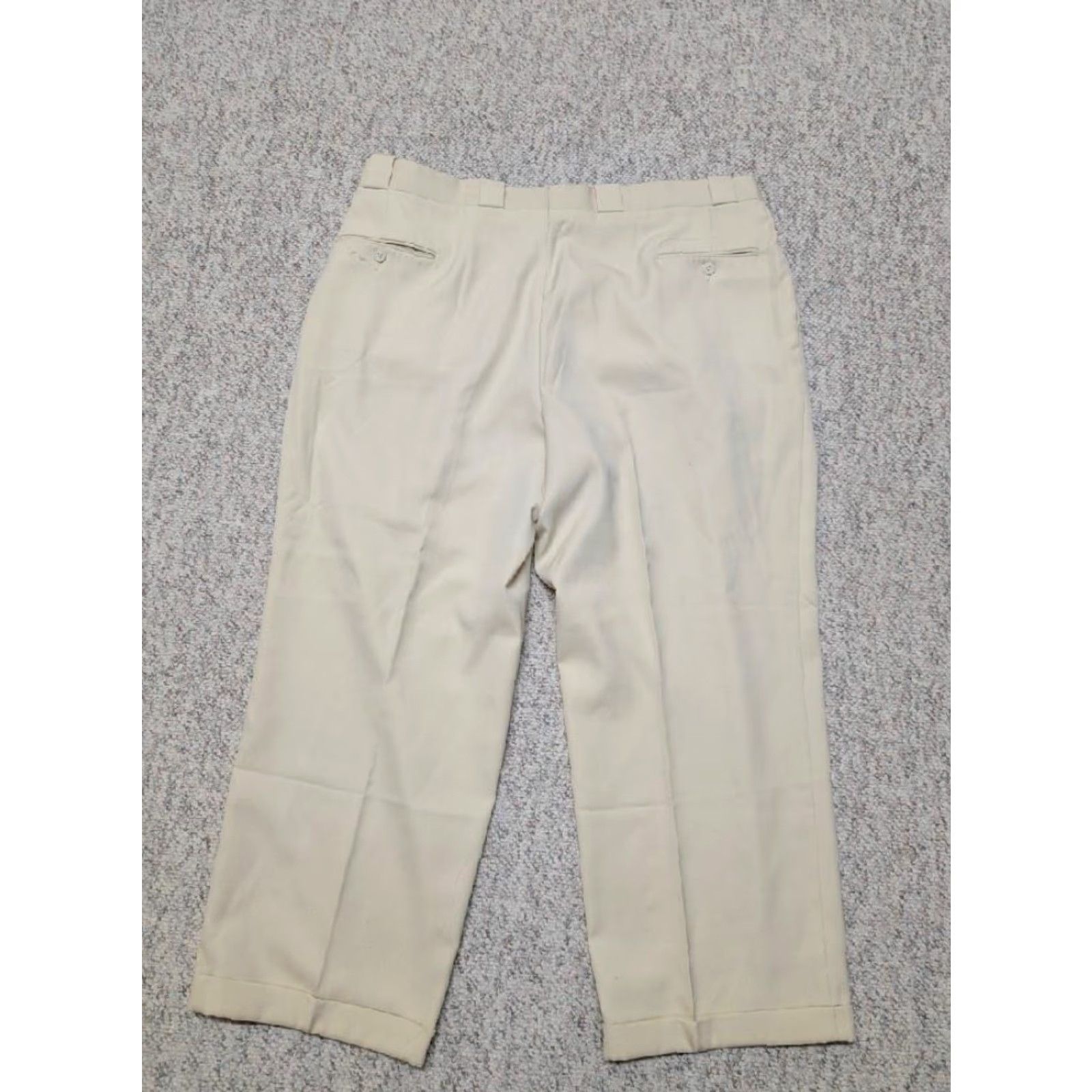 Vintage VINTAGE Bachrach dress pants 42x30 Swing pleated wool baggy loose cream off-white Swing 1950's Mens Size US 42 / EU 58 - 2 Thumbnail