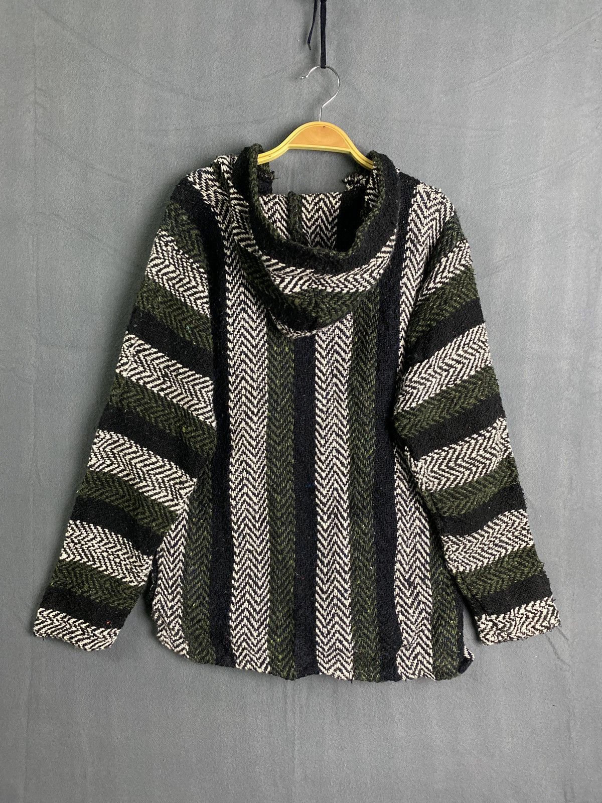 Mexican Threads × Vintage Rare Vintage Earth Ragz Baja Mexican Drug Rugs Hoodie Size US S / EU 44-46 / 1 - 2 Thumbnail