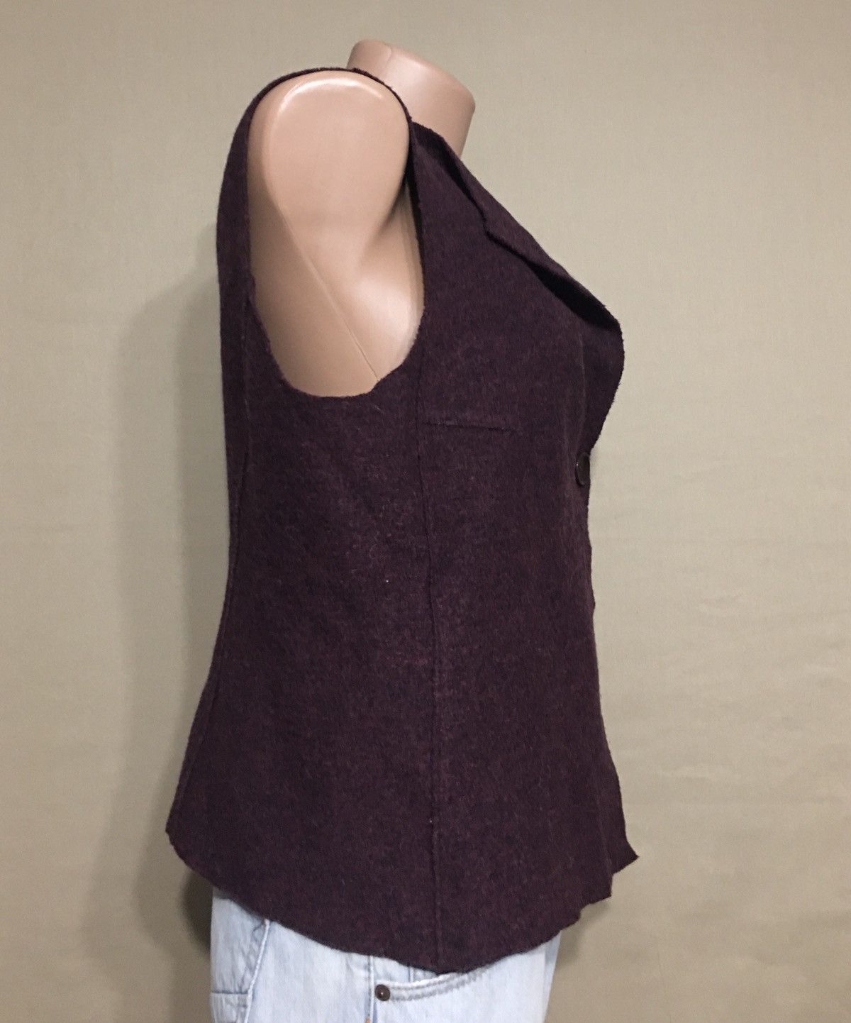 Designer OSKA Boiled Virgin Wool Vest Gillet Size 1 Size M / US 6-8 / IT 42-44 - 4 Thumbnail