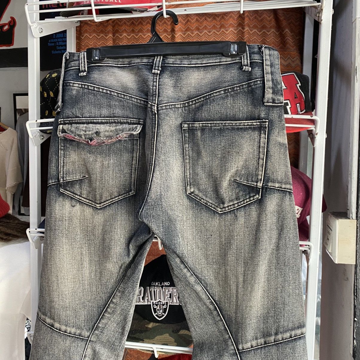 Hysteric Glamour Breathmint Japanese Brand Double Knee Multi-Zip Denim Jeans Size US 33 - 10 Thumbnail