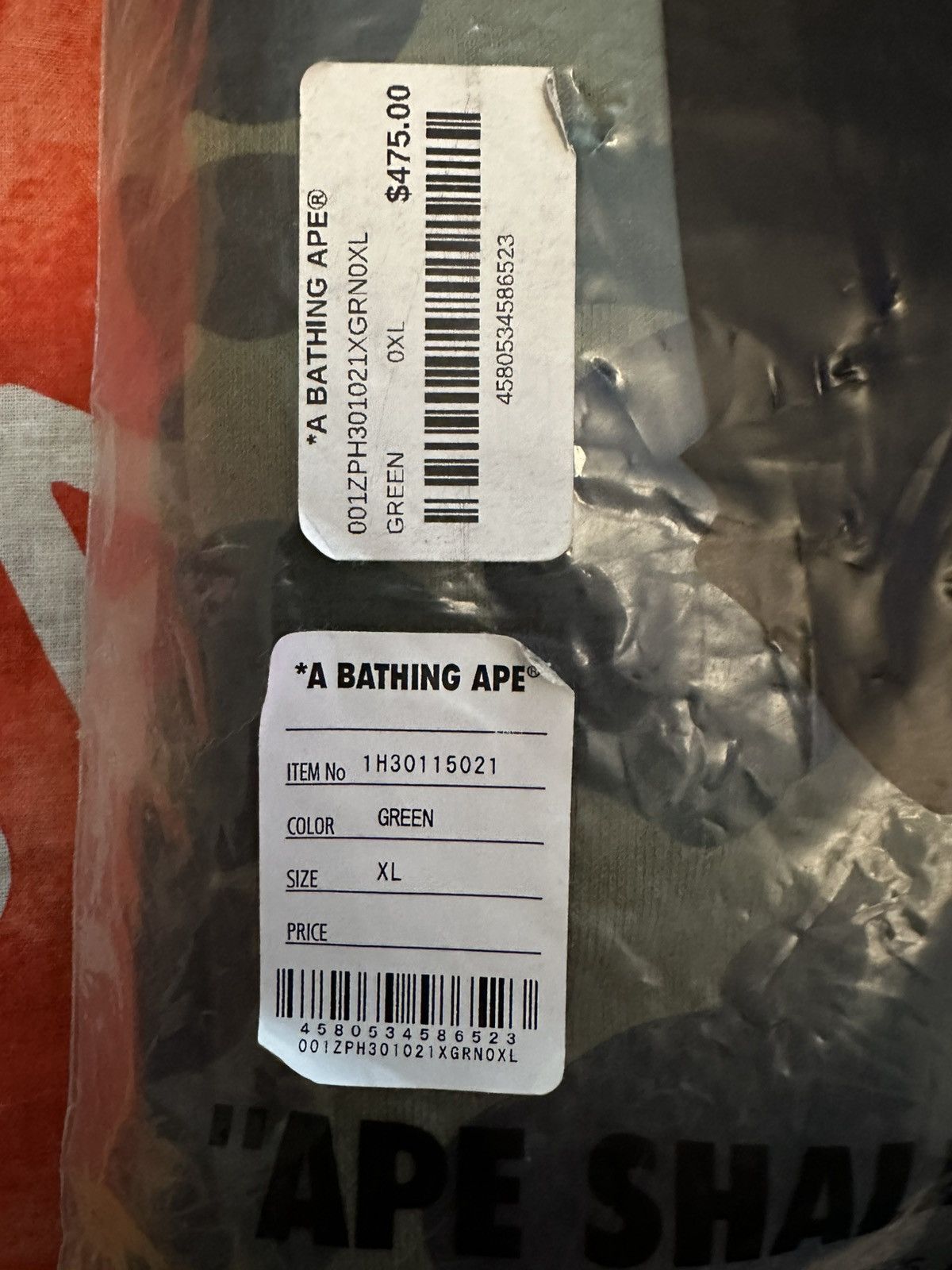 Bape BAPE 1st camo multi shark full zip hoodie green Size US XL / EU 56 / 4 - 7 Thumbnail