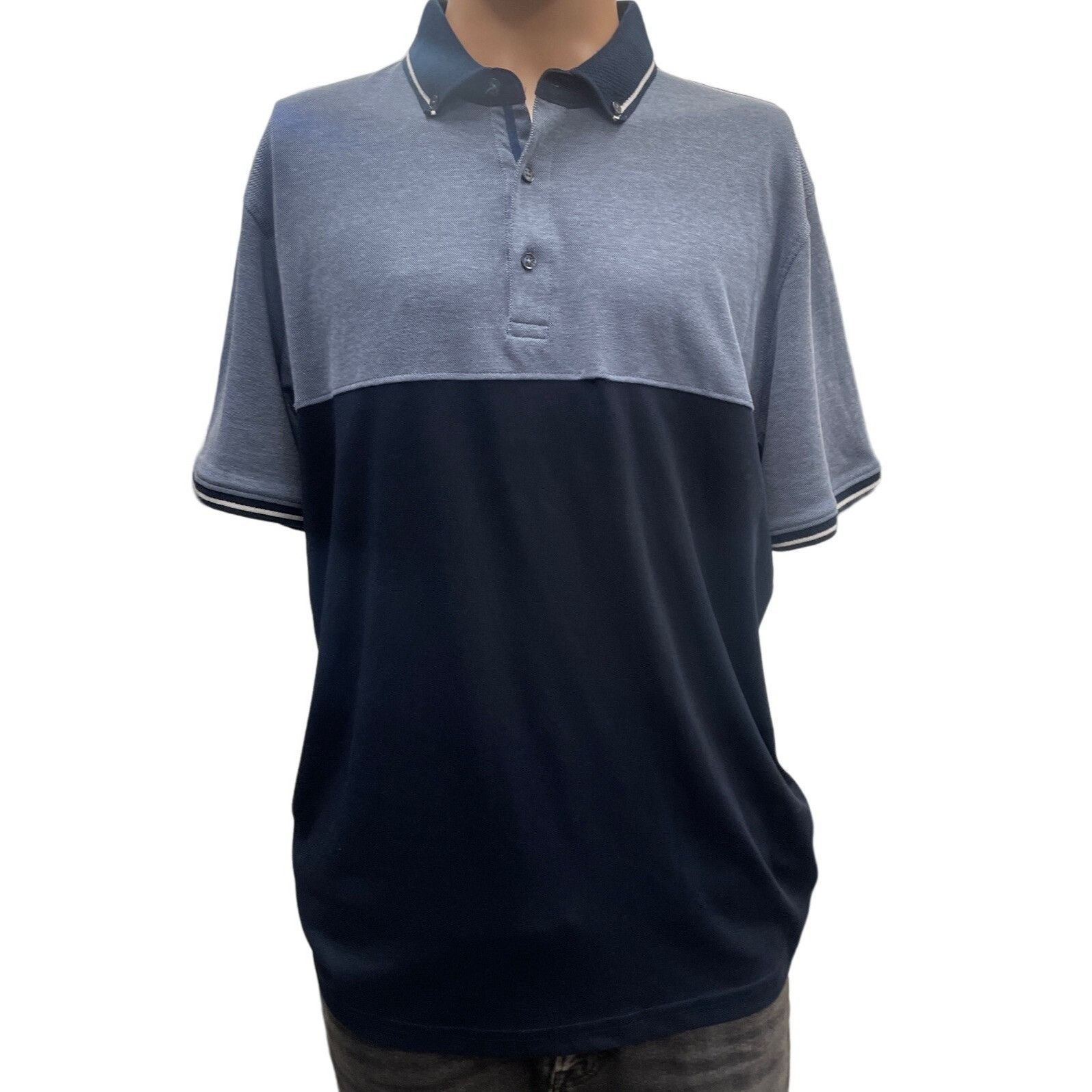 Other Cactus Man Men's Blue Short Sleeve Polo Size L SKU 1224 Size US L / EU 52-54 / 3 - 1 Thumbnail