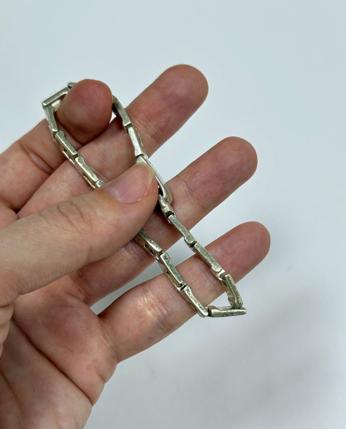 Gucci GUCCI Tom Ford 925 Silver G Logo Wrist Bracelet Chain Demna Size ONE SIZE - 10 Thumbnail