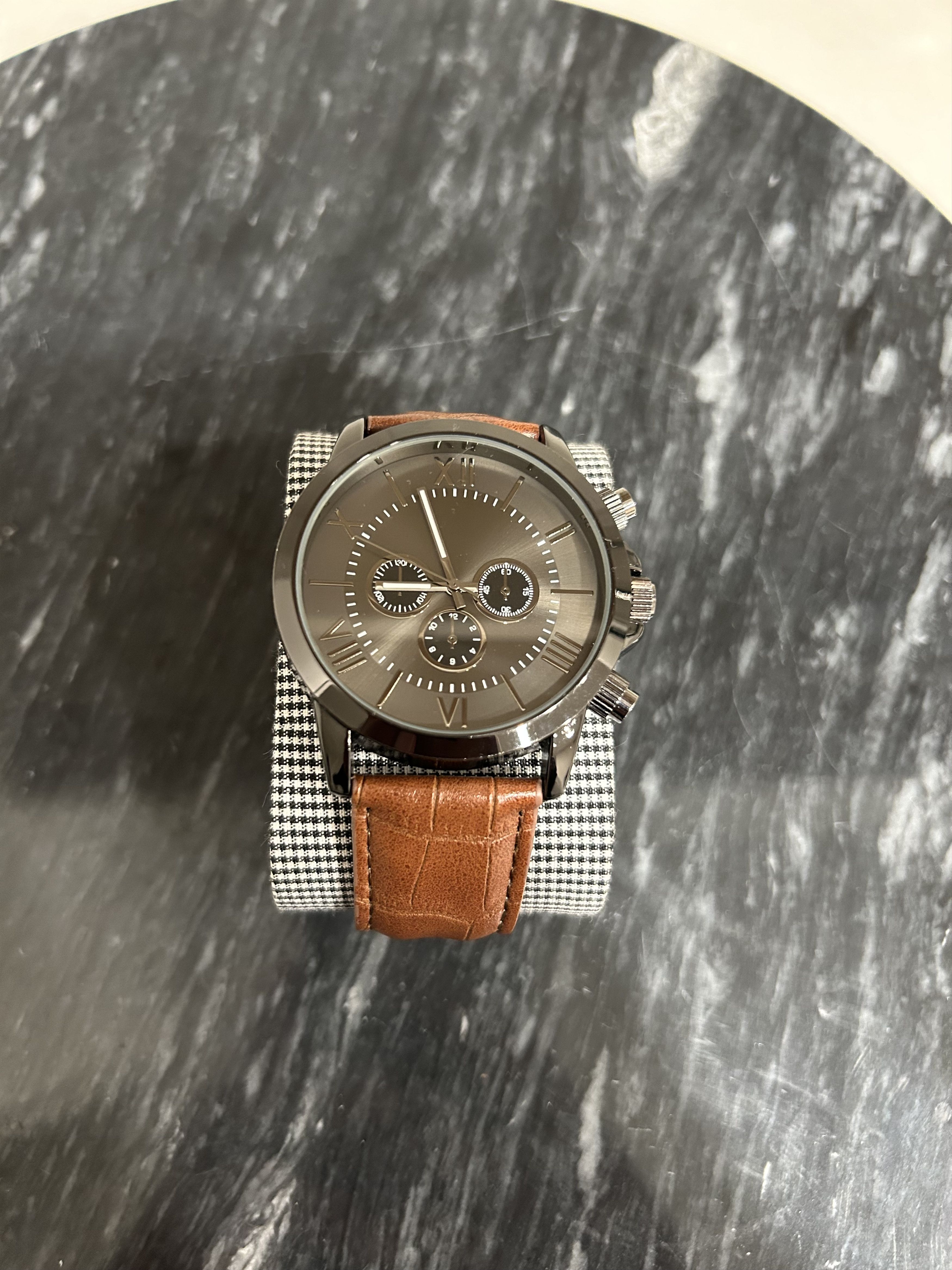 Fossil Men's Fossil Watch (Brown Leather) Size ONE SIZE - 2 Thumbnail