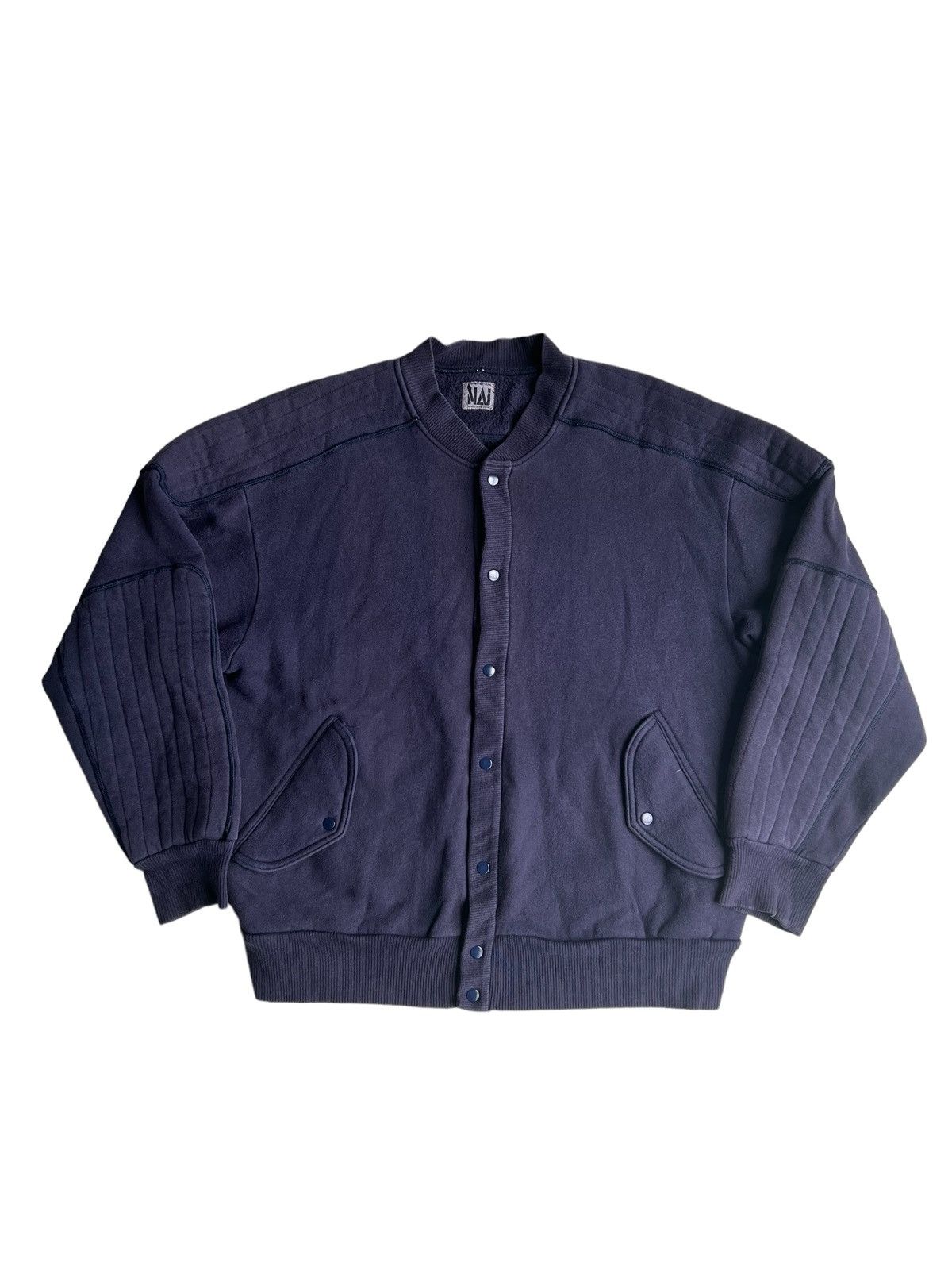 Final Home 1980s Miyake DS HAI Survivor Shoulder & Sleeve Paded Bomber Size US M / EU 48-50 / 2 - 2 Thumbnail