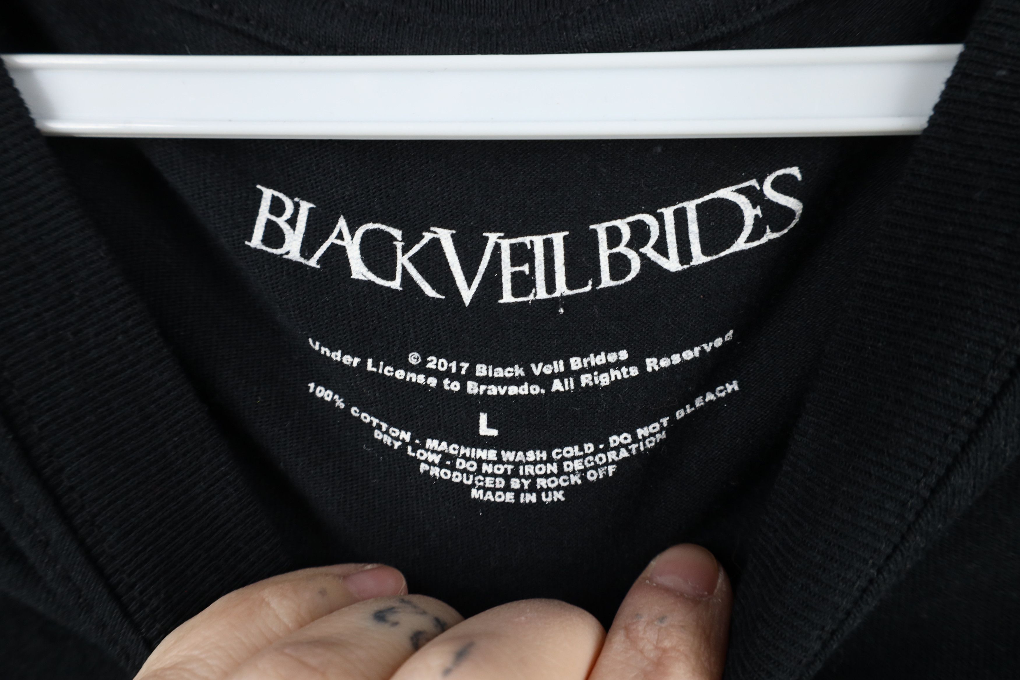 Vintage Y2K 2017 Spell Black Veil Birds Band Short Sleeve T-Shirt Size US L / EU 52-54 / 3 - 8 Thumbnail