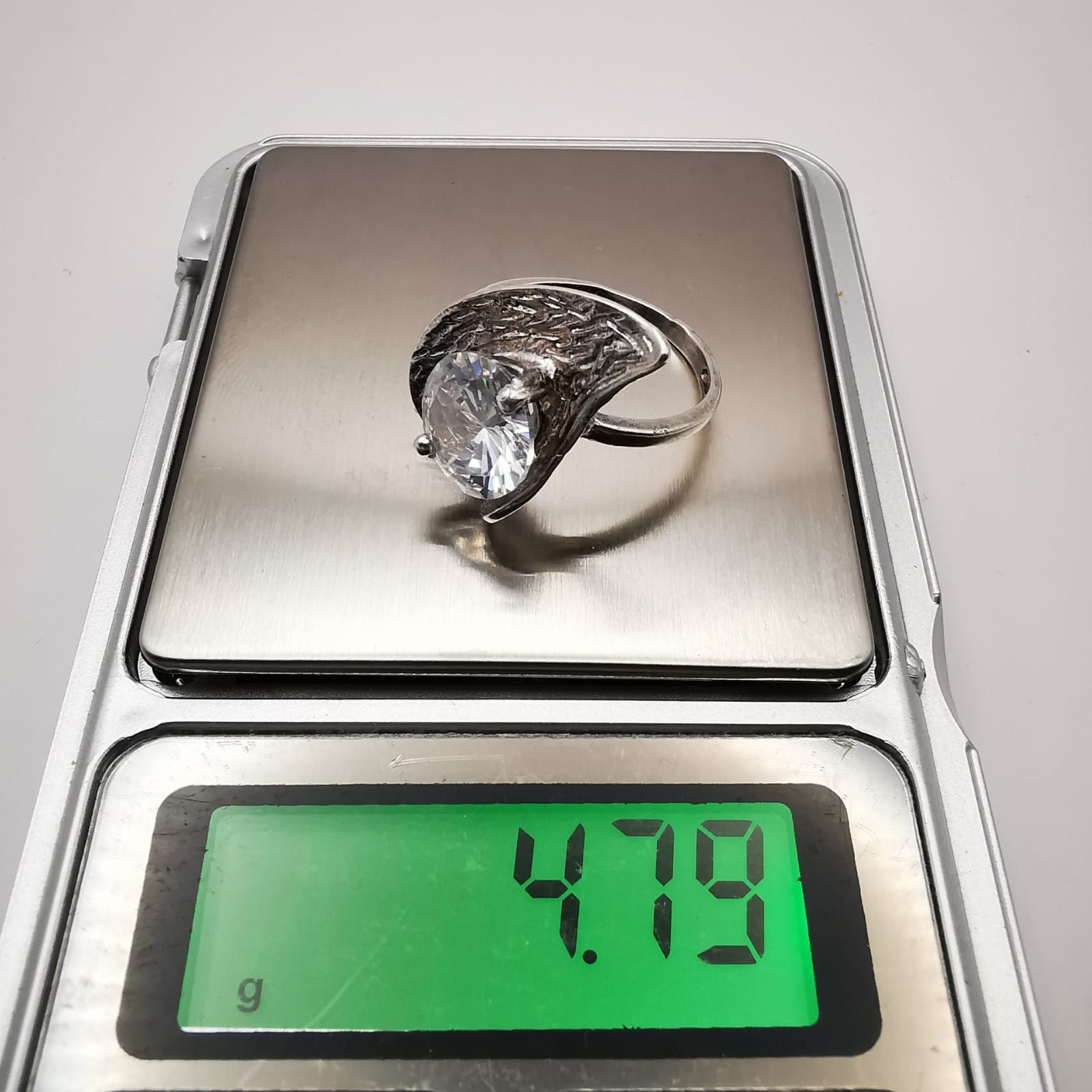 Vintage Vintage 925 Sterling Silver Ring Cubic Zirconia 4,7 g Size ONE SIZE - 6 Thumbnail