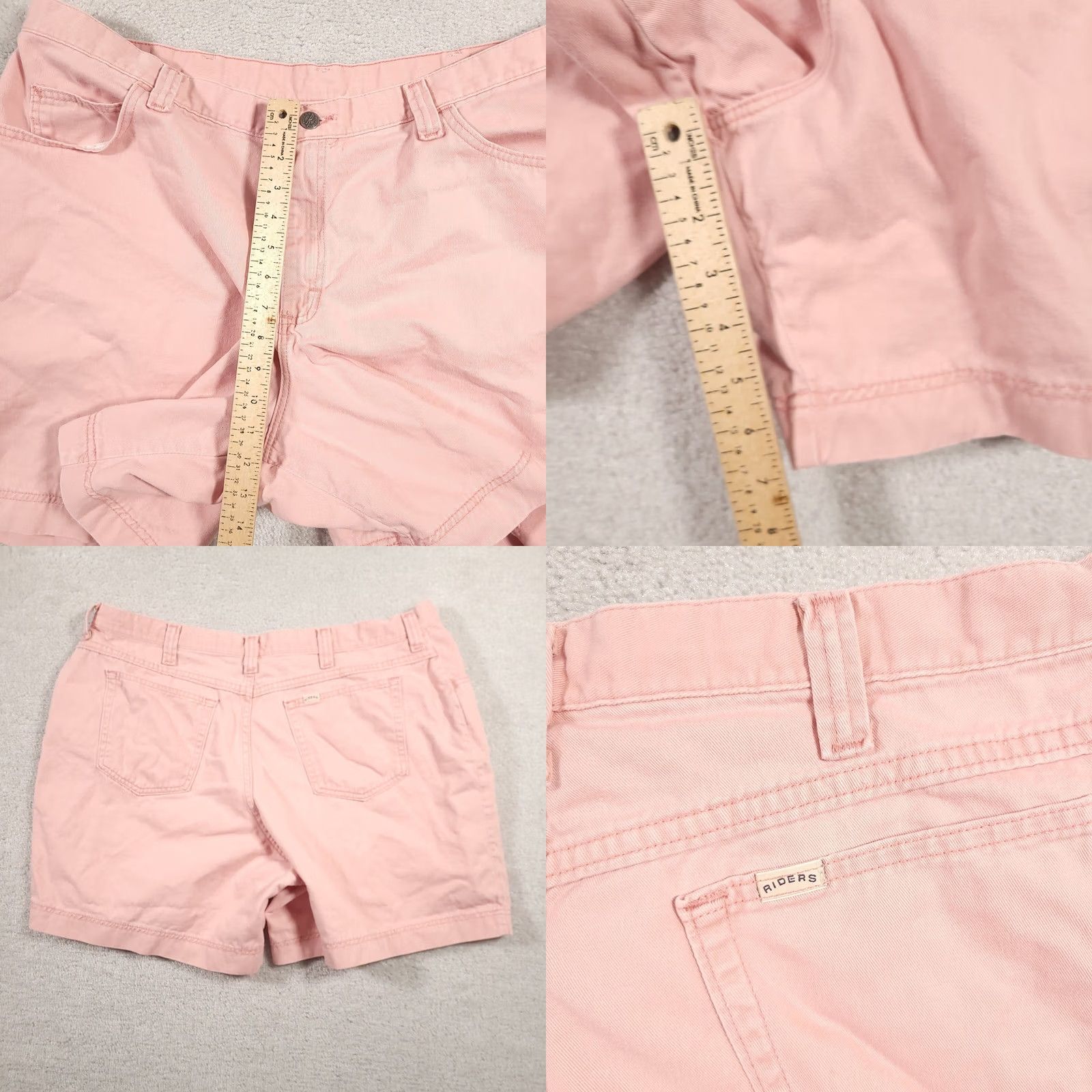 Lee VINTAGE Lee Riders Shorts Women's 22W M Pink Denim High-Rise Mom Denim Groovy 90s Boyfriend Style Womens Size 40" / US 18 - 8 Thumbnail