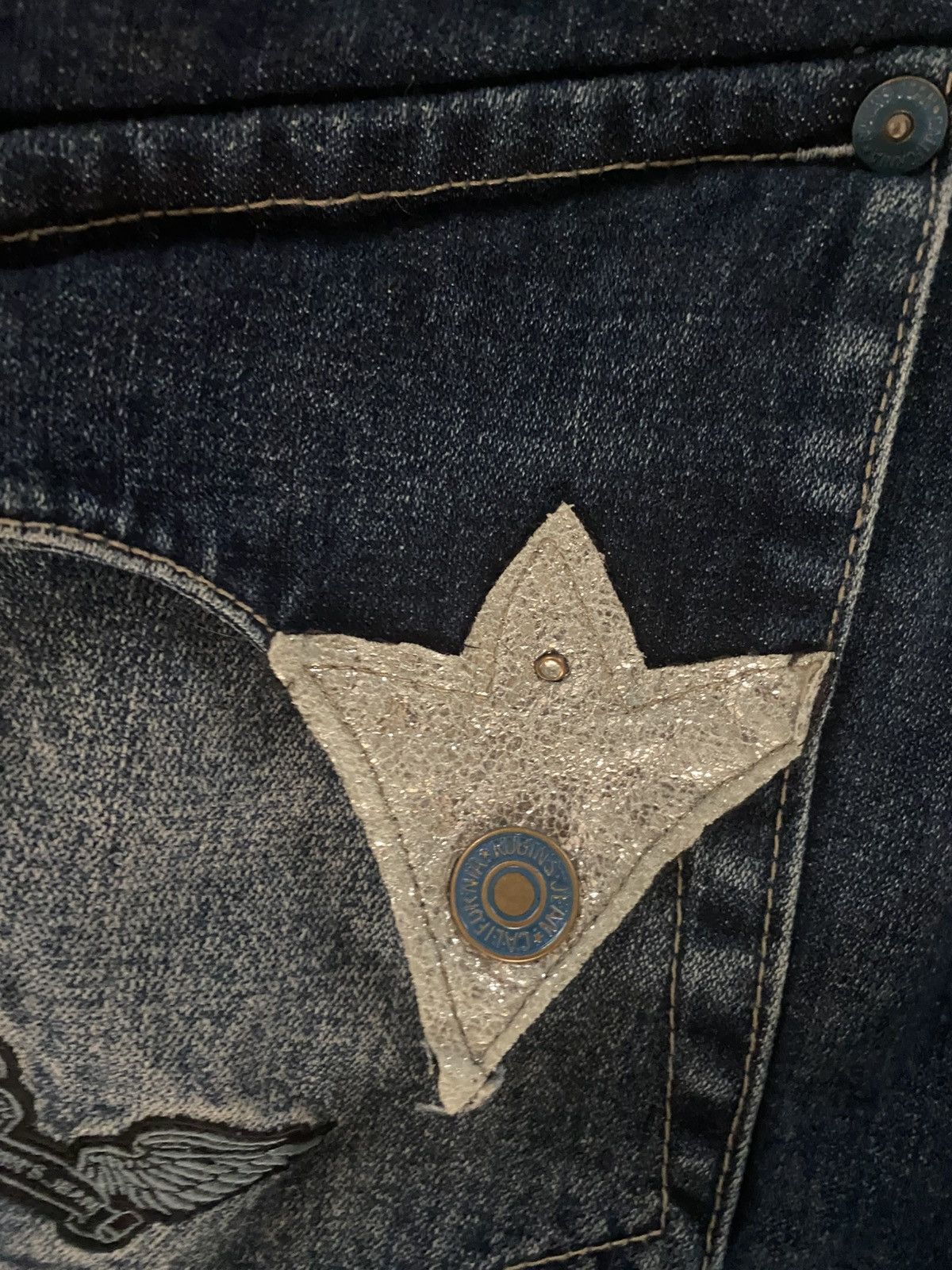 Robins Jeans BEDAZZLED RARE BAGGY ROBIN’S JEANS Size US 42 / EU 58 - 11 Thumbnail