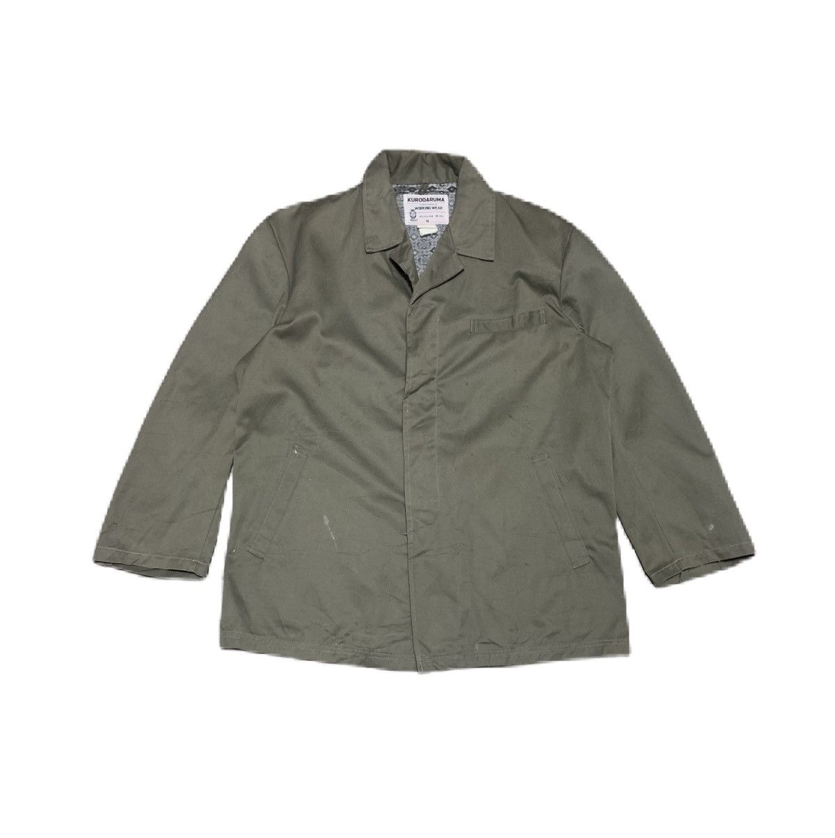 Japanese Brand Vintage 60s Kurodarumo Workwear Jacket Size US M / EU 48-50 / 2 - 1 Thumbnail