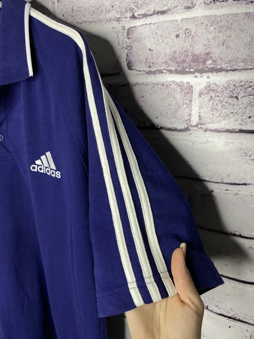 Adidas 🫐MENS vintage polos Adidas blue STREETWEAR y2k 🫐 Size US L / EU 52-54 / 3 - 7 Thumbnail