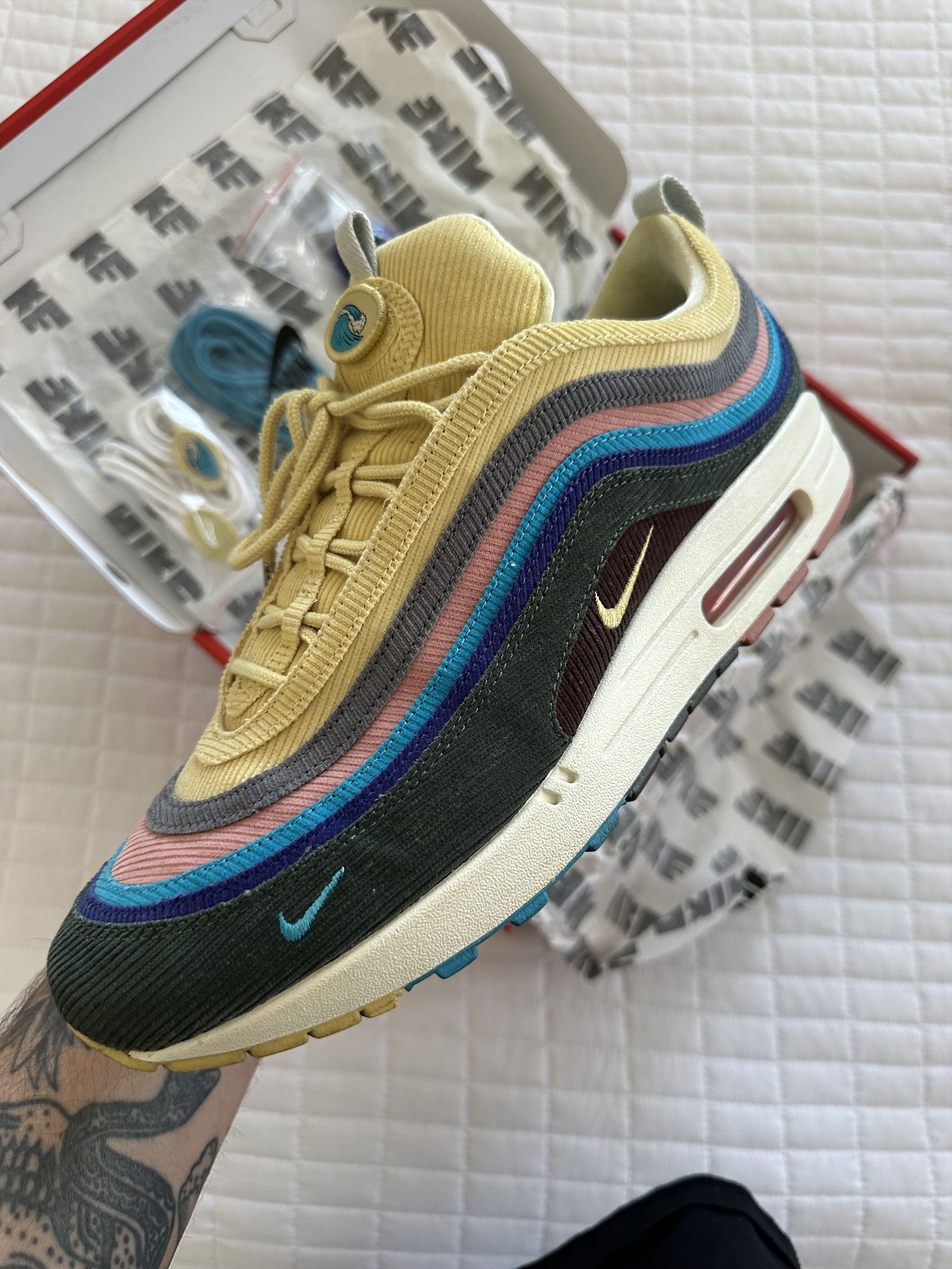 Nike Sean Wotherspoon NIKE AIR MAX 97 Size 11.5 with Box Laces Size US 11.5 / EU 44-45 - 6 Thumbnail