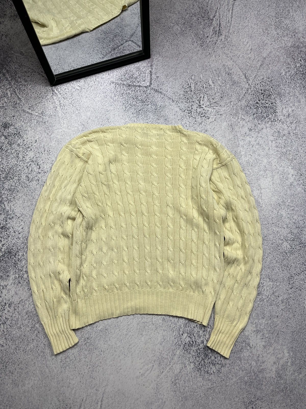 Vintage Polo Ralph Lauren Cable Knit Sweater 90s Y2K